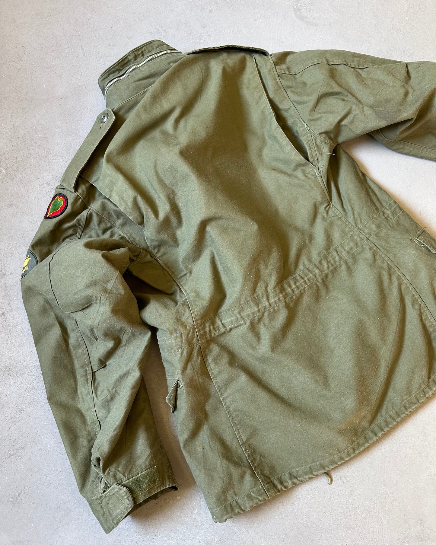 1960s - Green Military Field M-65 Jacket - S