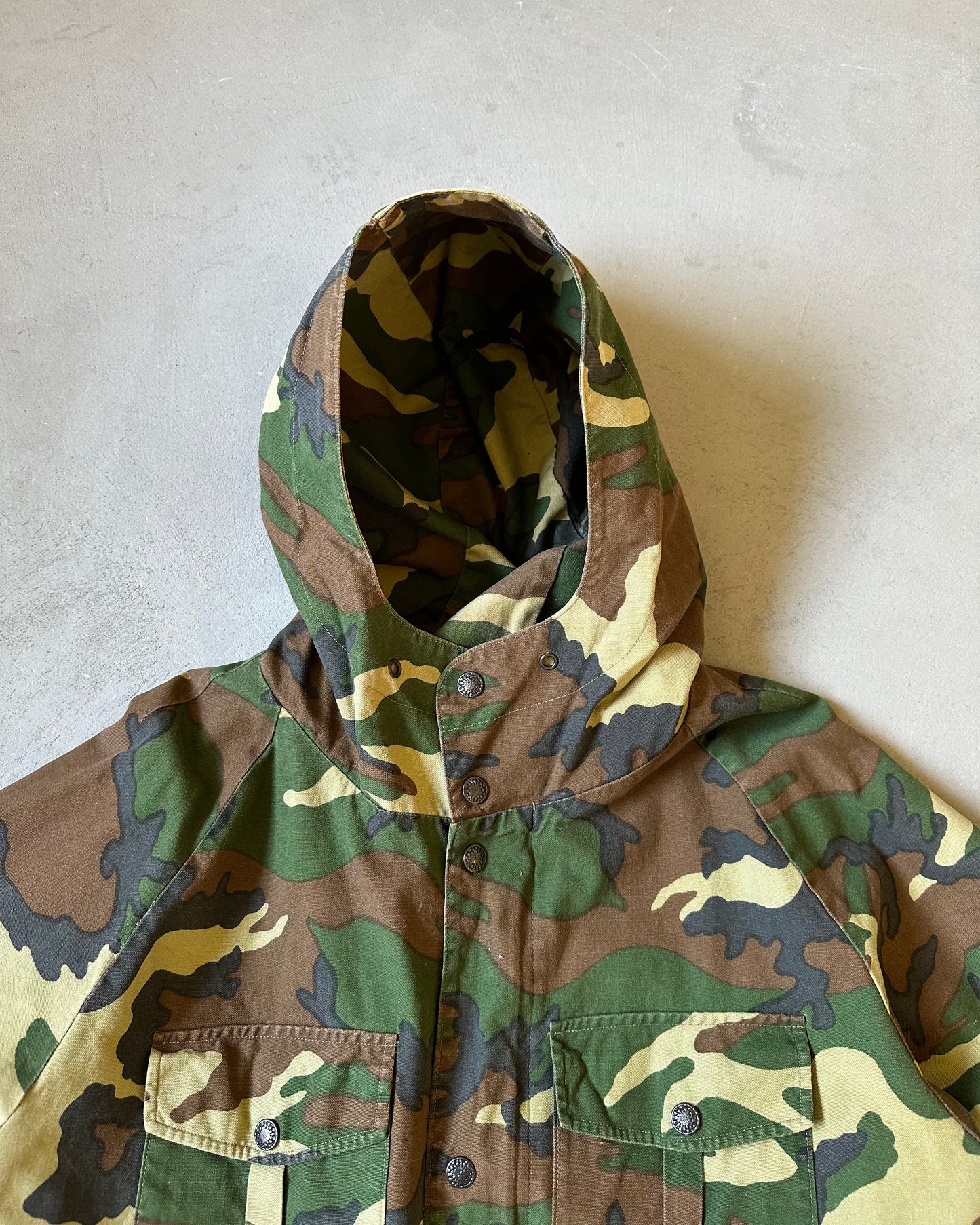 1990s - Camo Anorak Light Jacket - M/L