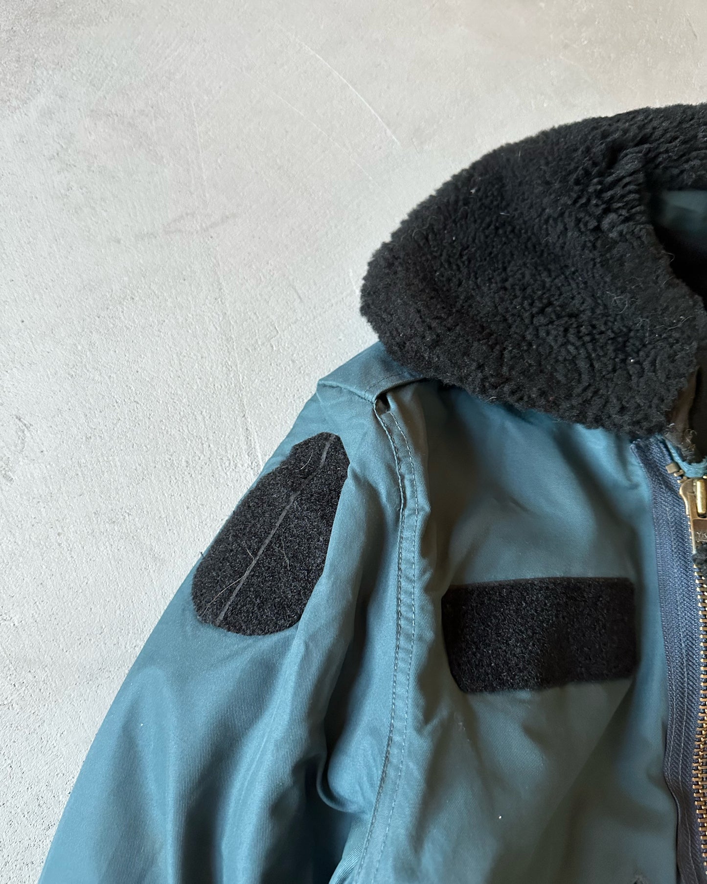1990s - Navy Aviator Jacket - M