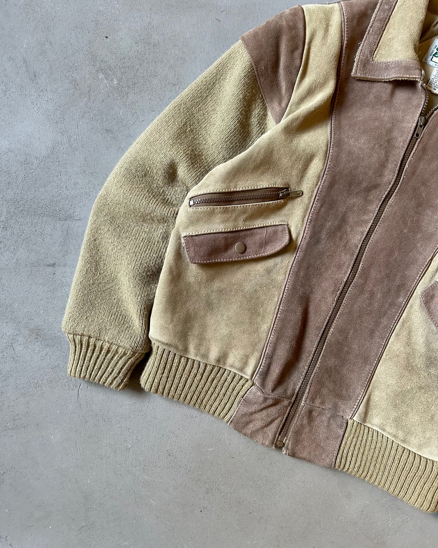 1970s - Tan Suede Jacket - M