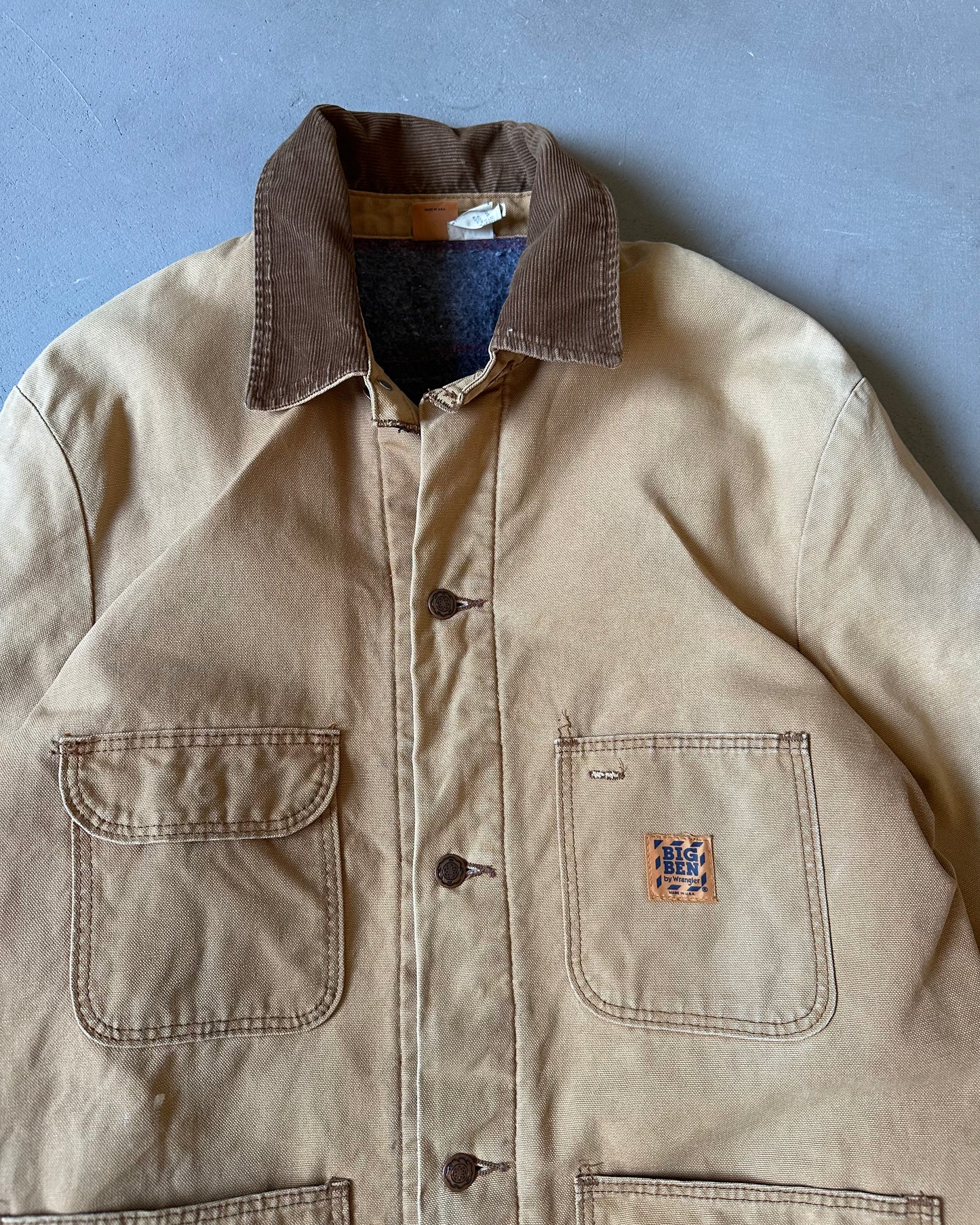 1990s - Distressed Big Ben Chore Coat - M/L