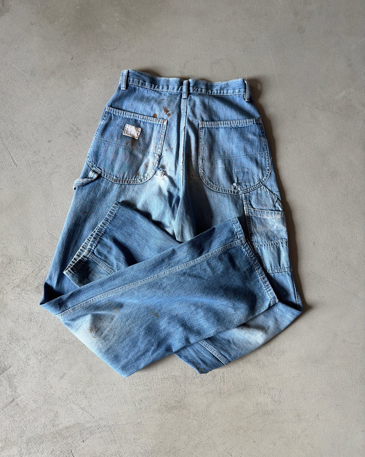 1970s - Distressed LEE Barn Jeans - 27x31