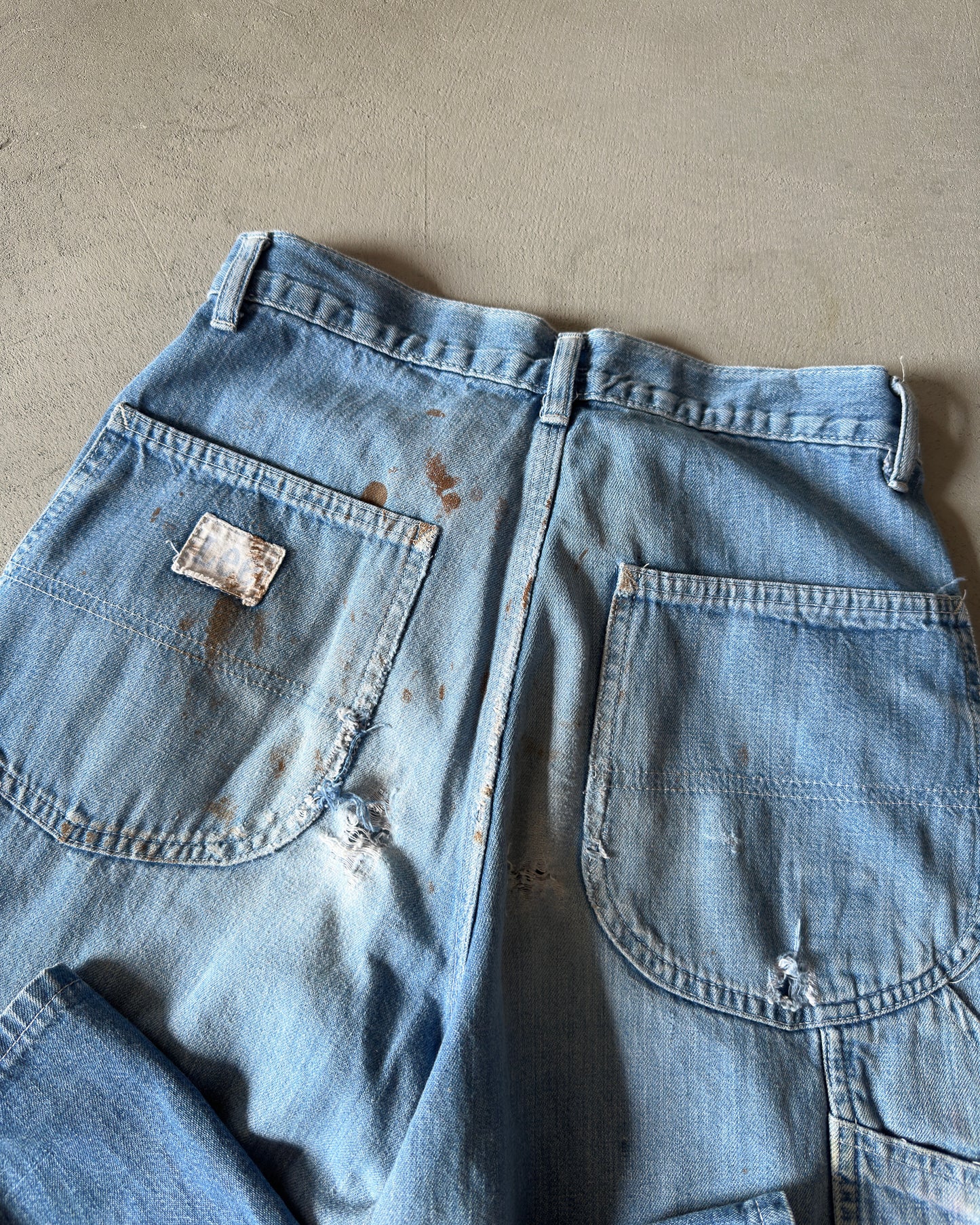 1970s - Distressed LEE Barn Jeans - 27x31