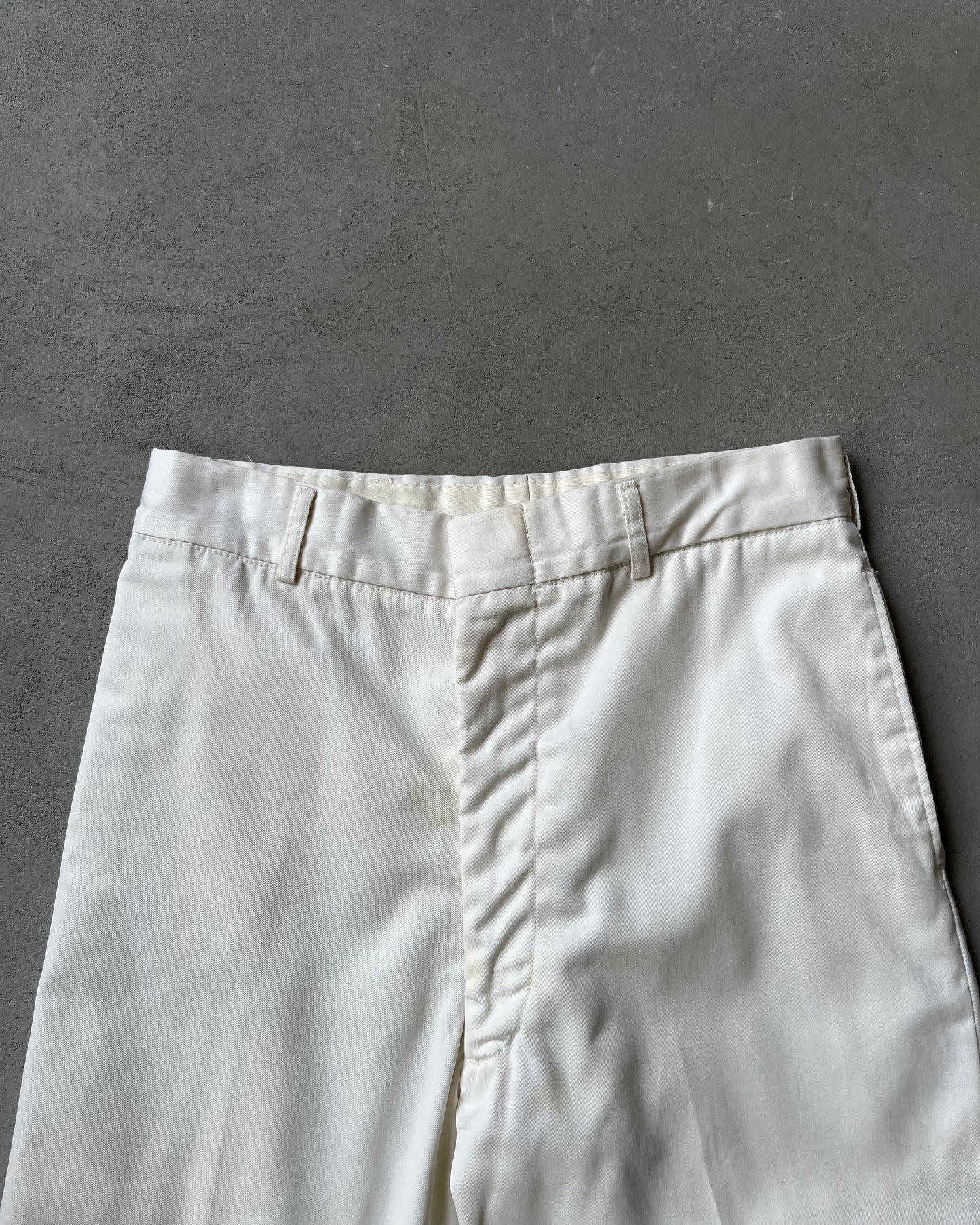 1980s - White Military Trousers - 28x29