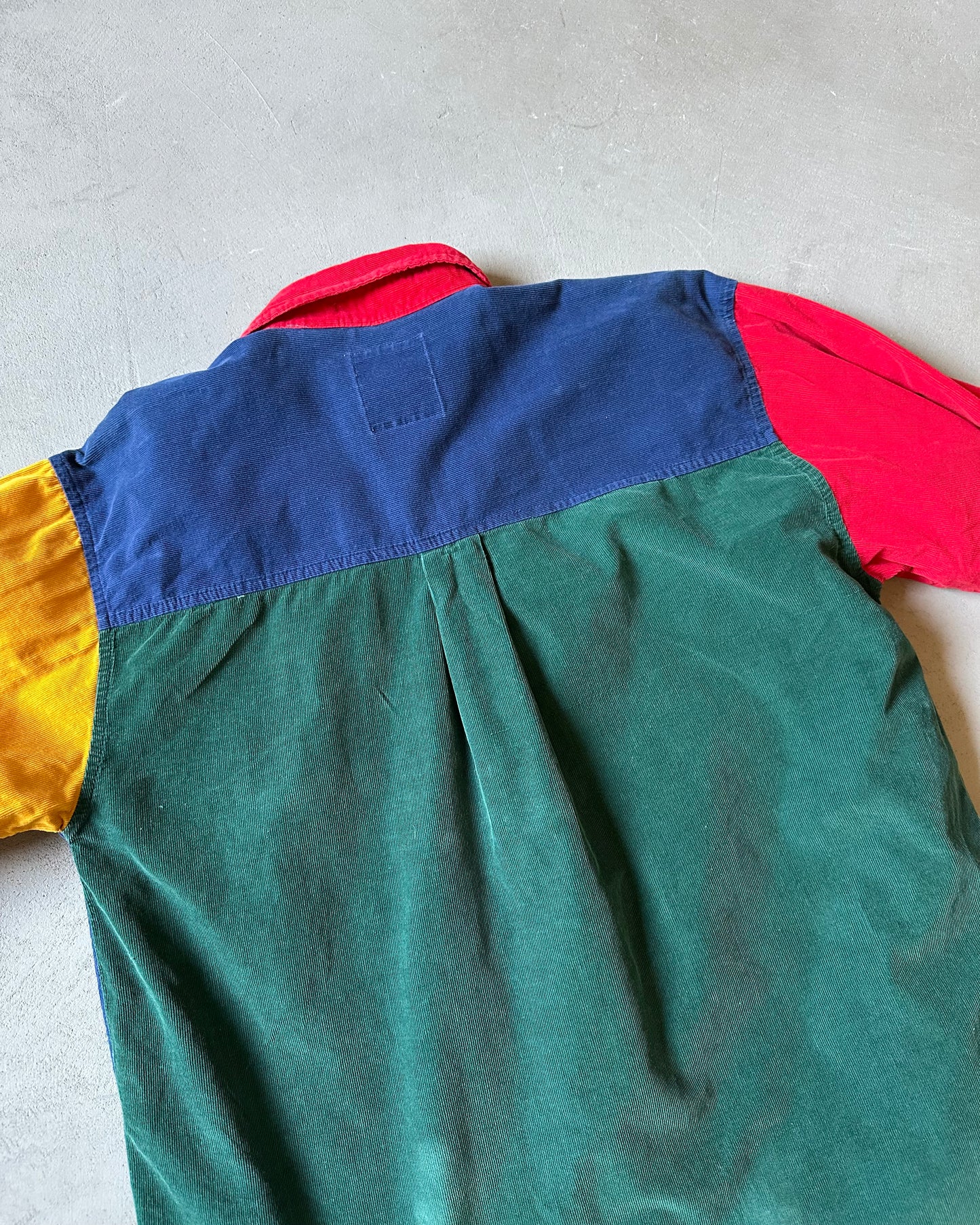 2000s - Colorblock Corduroy Women's Shirt - (W)M