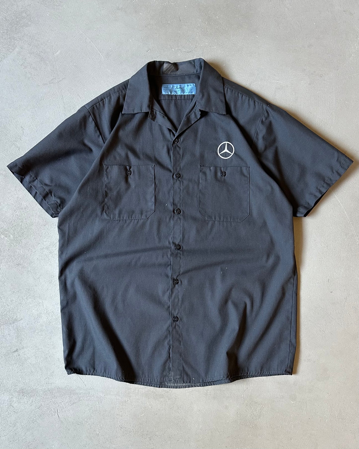 2000s - Charcoal Mercedes Work Shirt - L