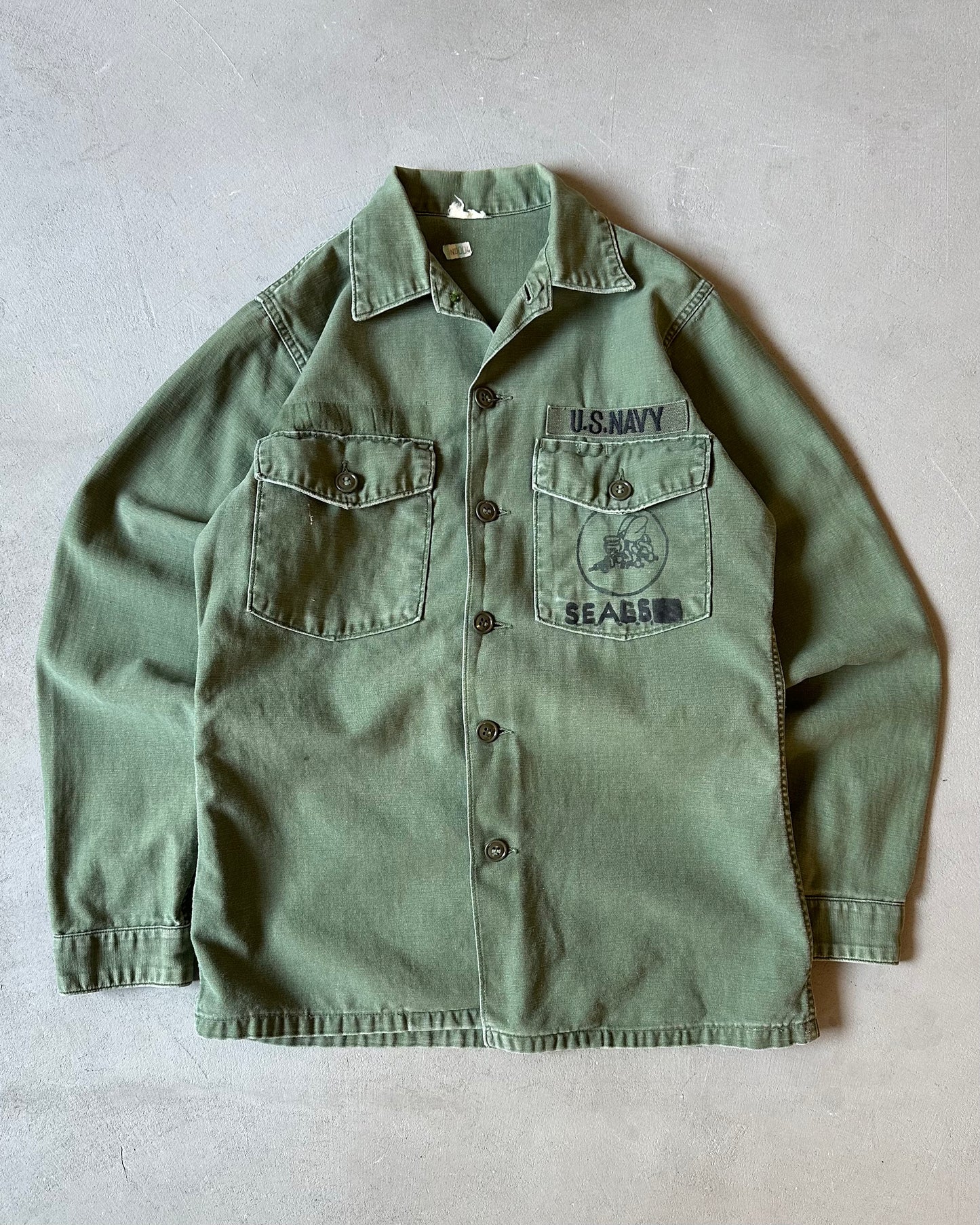 1970s - OG-107 Military Shirt - S