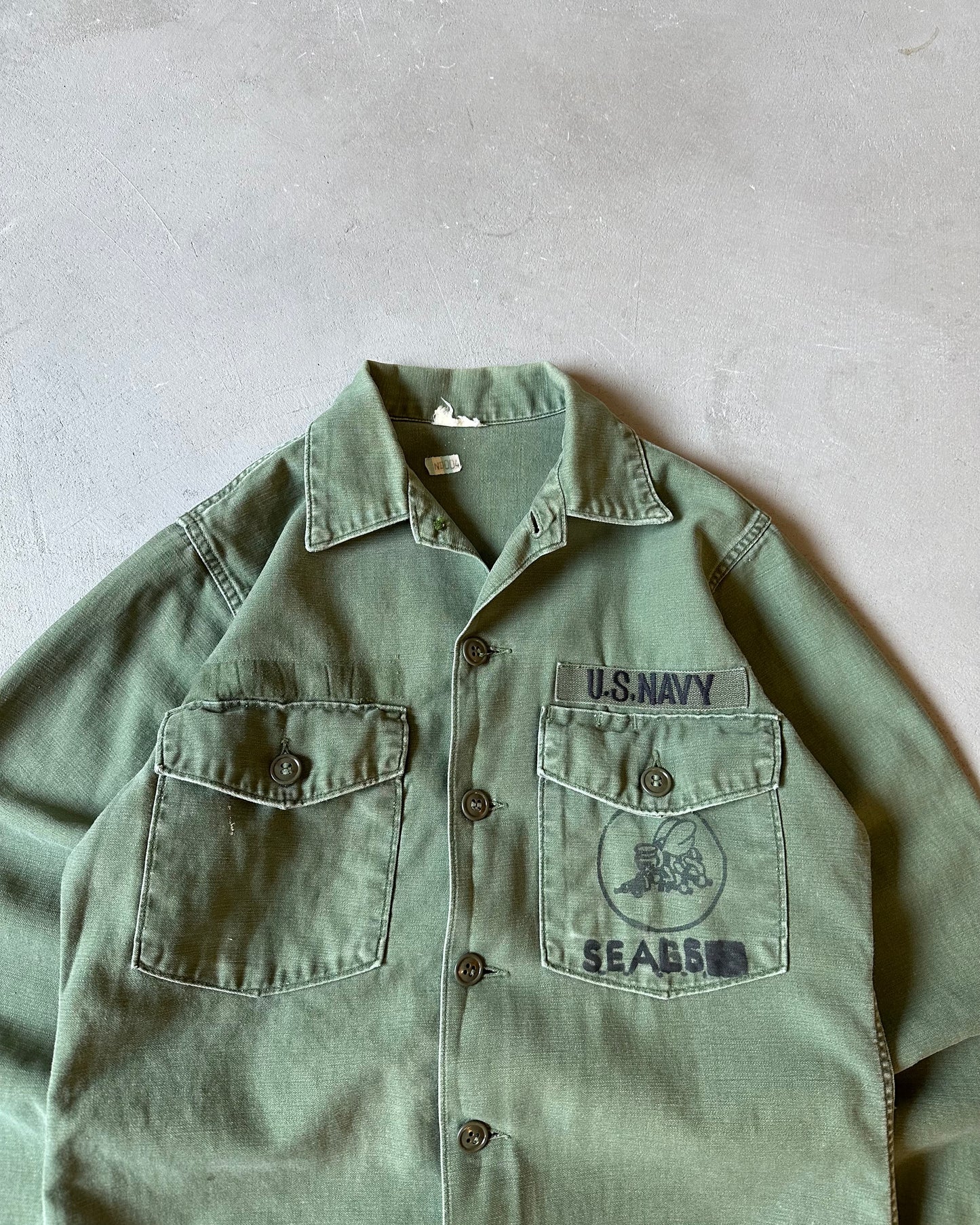 1970s - OG-107 Military Shirt - S