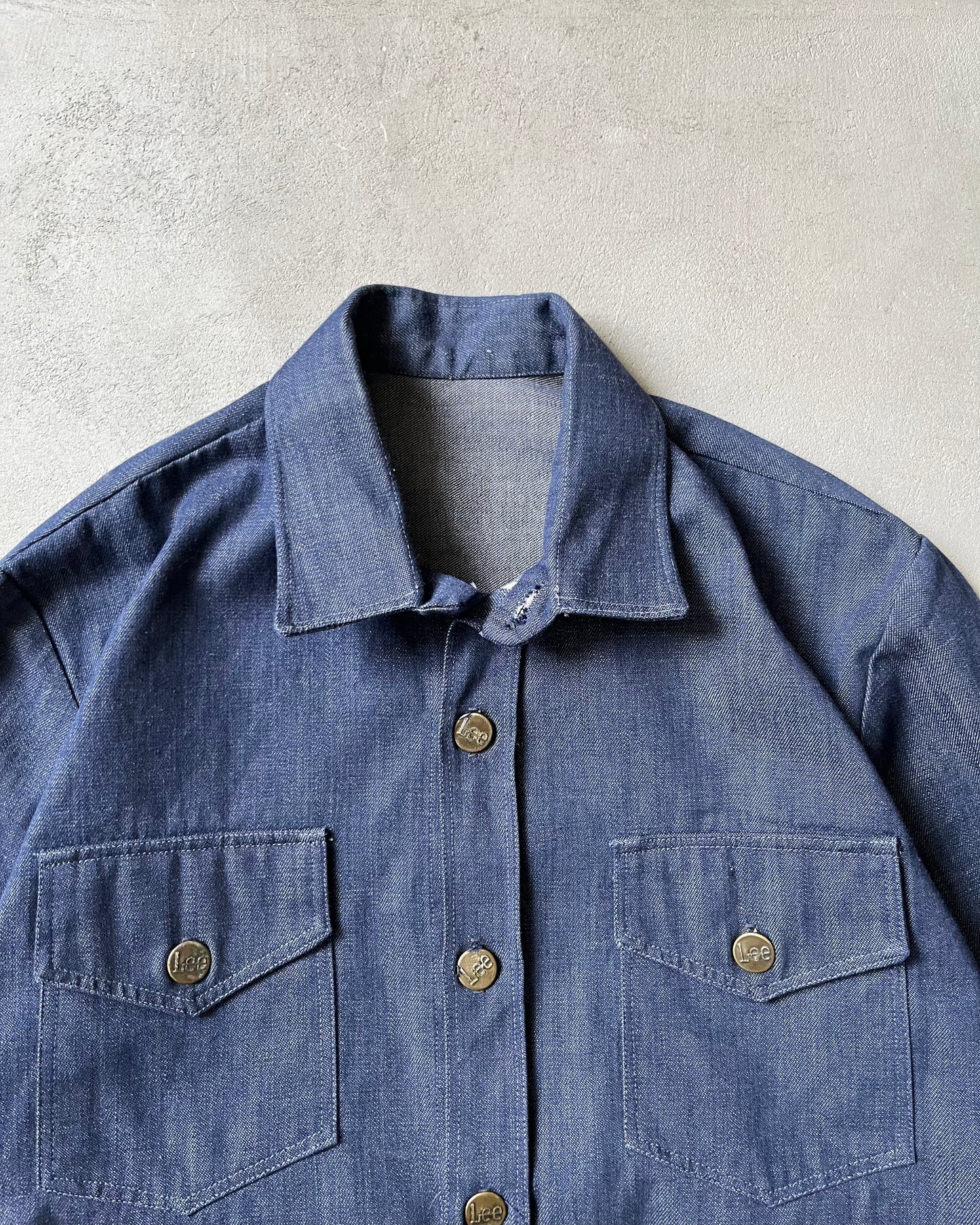 1970s - Denim LEE Button Up - S/M