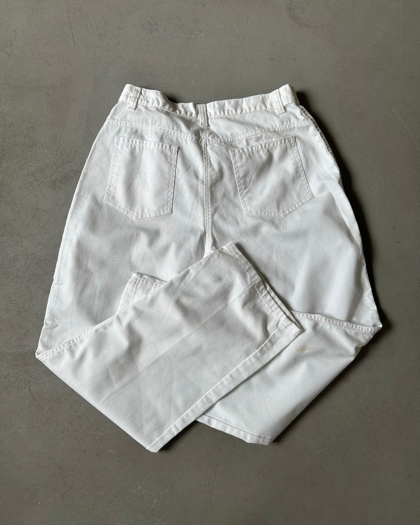 1970s - White Sears Women's Pants - 29x27
