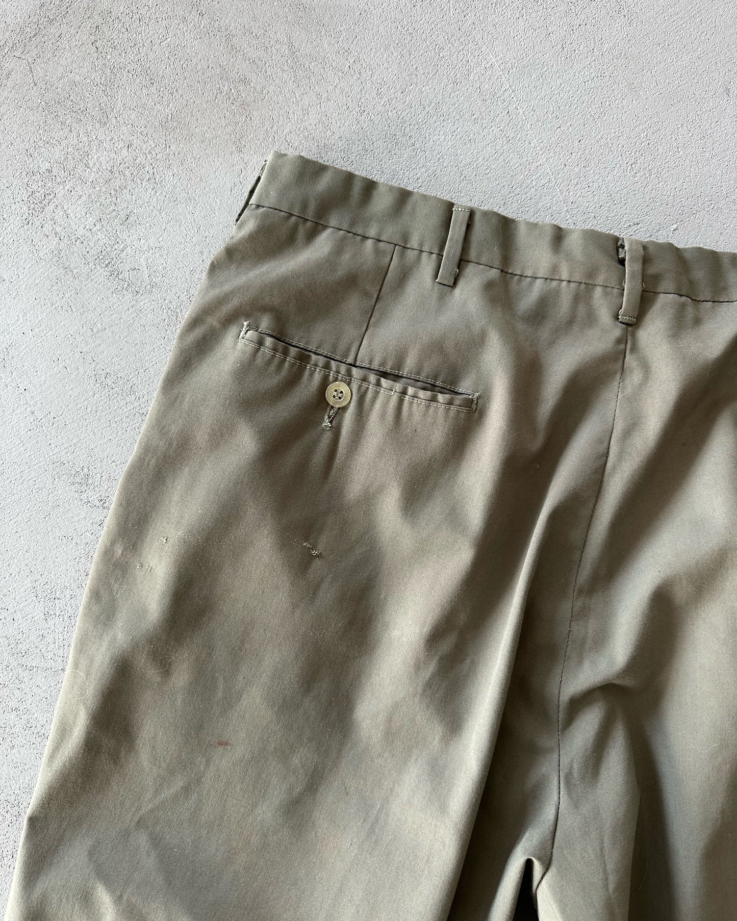 1970s - Distressed Dark Green Golf Shorts - 31