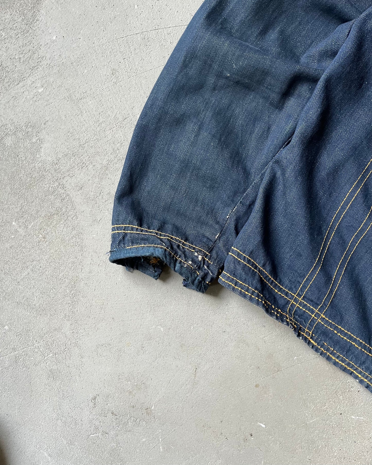 Années 80 - Blouson en jean délavé clair - M