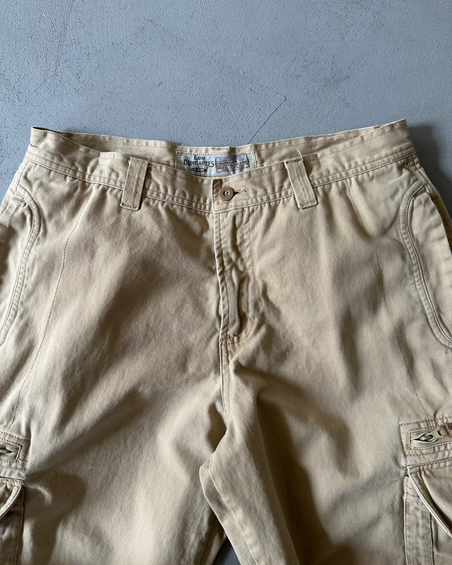 2000s - Tan LEE Dungarees Cargo Pants - 31x29