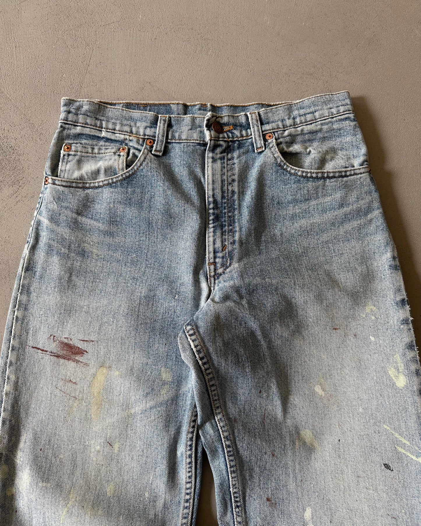 1990s - Distressed Levi's 550 Painters Jeans USA - 30x33