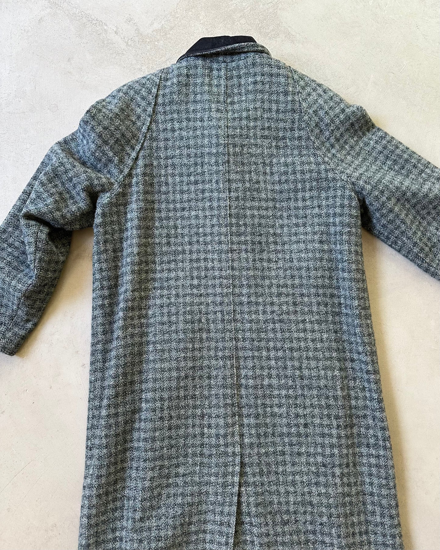 1980s - Blue/Grey L.L.Bean Long Coat - (W)M