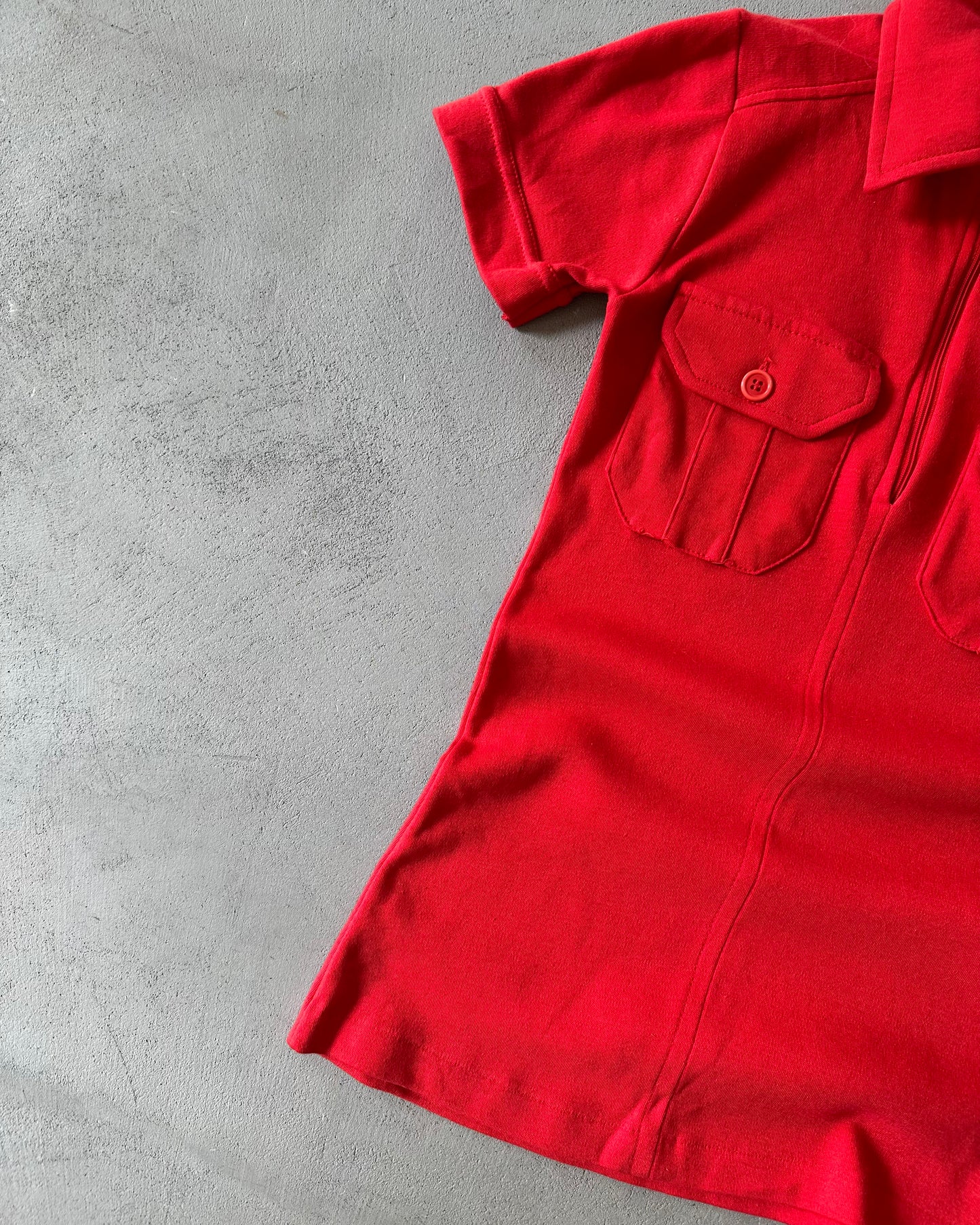 1970s - Red Woman's Polo - (W)XS
