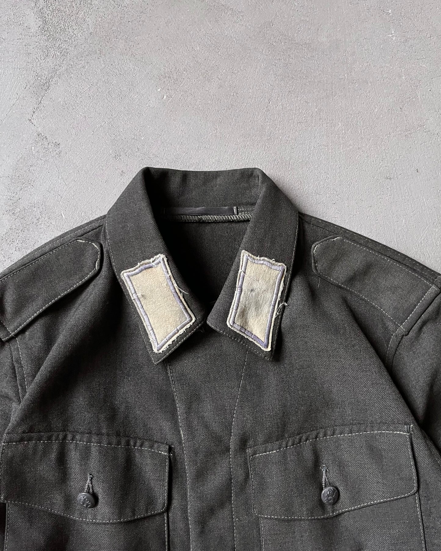 Années 60 - Veste militaire en laine anthracite - T/M