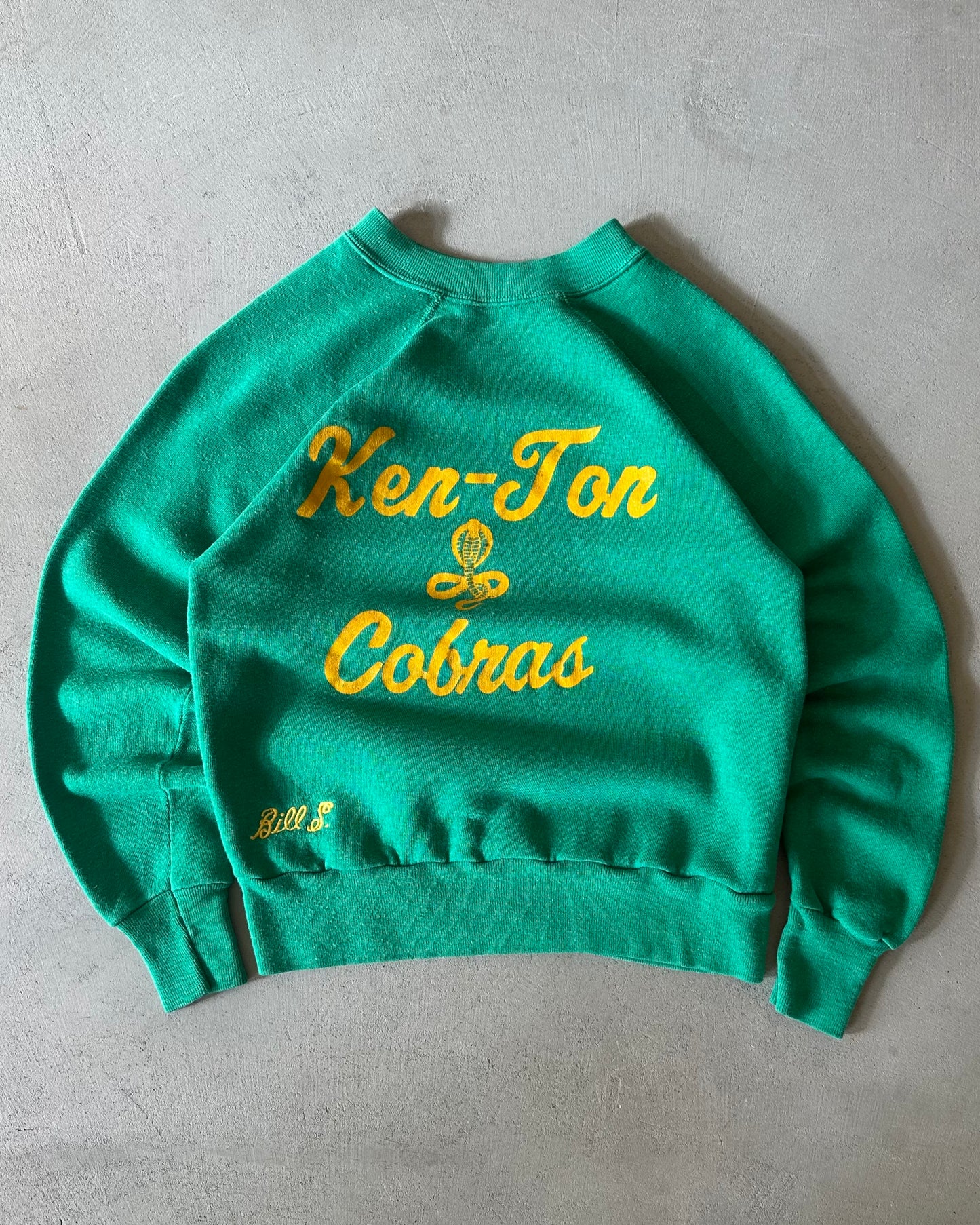 1970s - Green Cobras Women's Crewneck - (W)XS