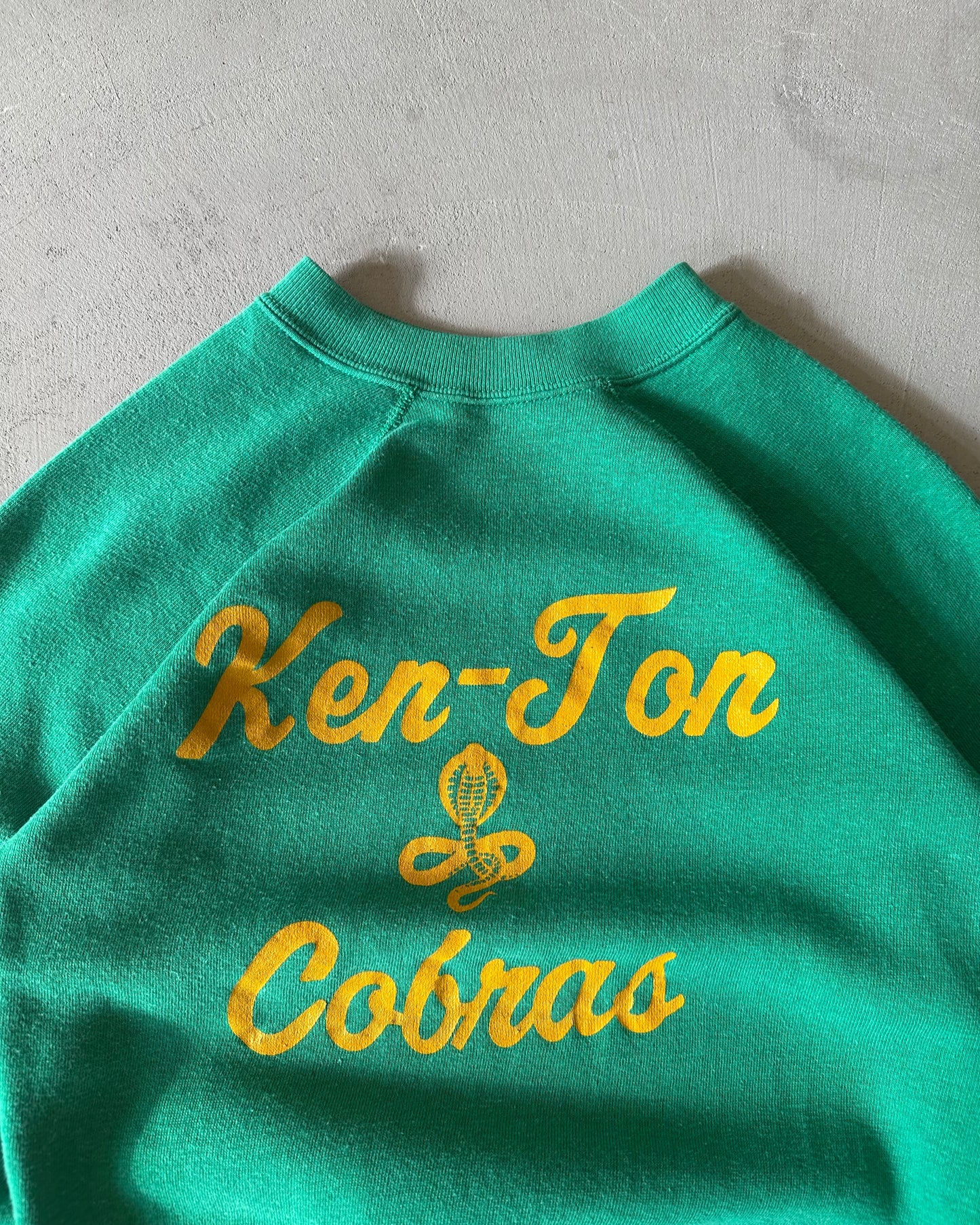 1970s - Green Cobras Women's Crewneck - (W)XS