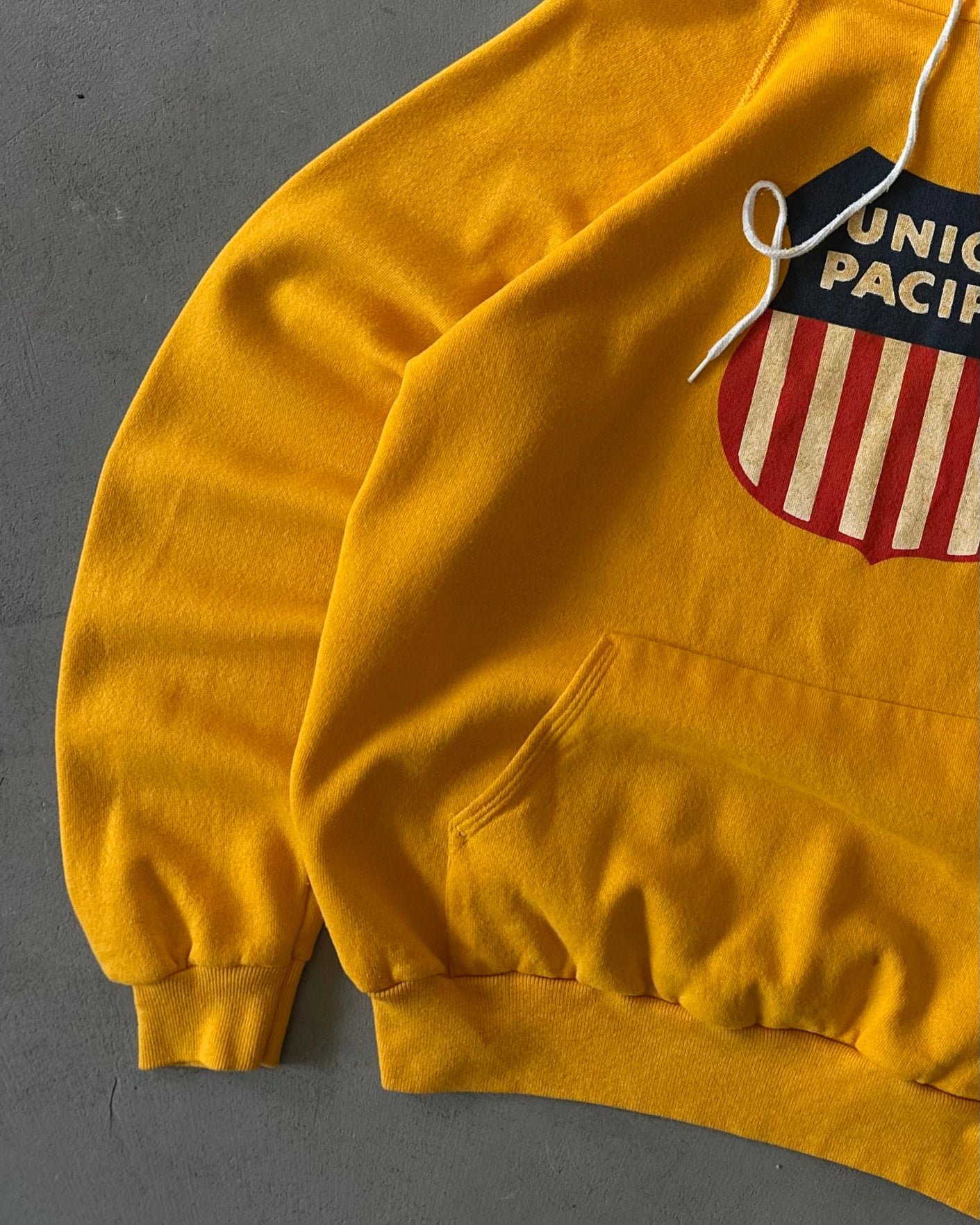 1980s - Yellow Union Pacific Hoodie - M/L