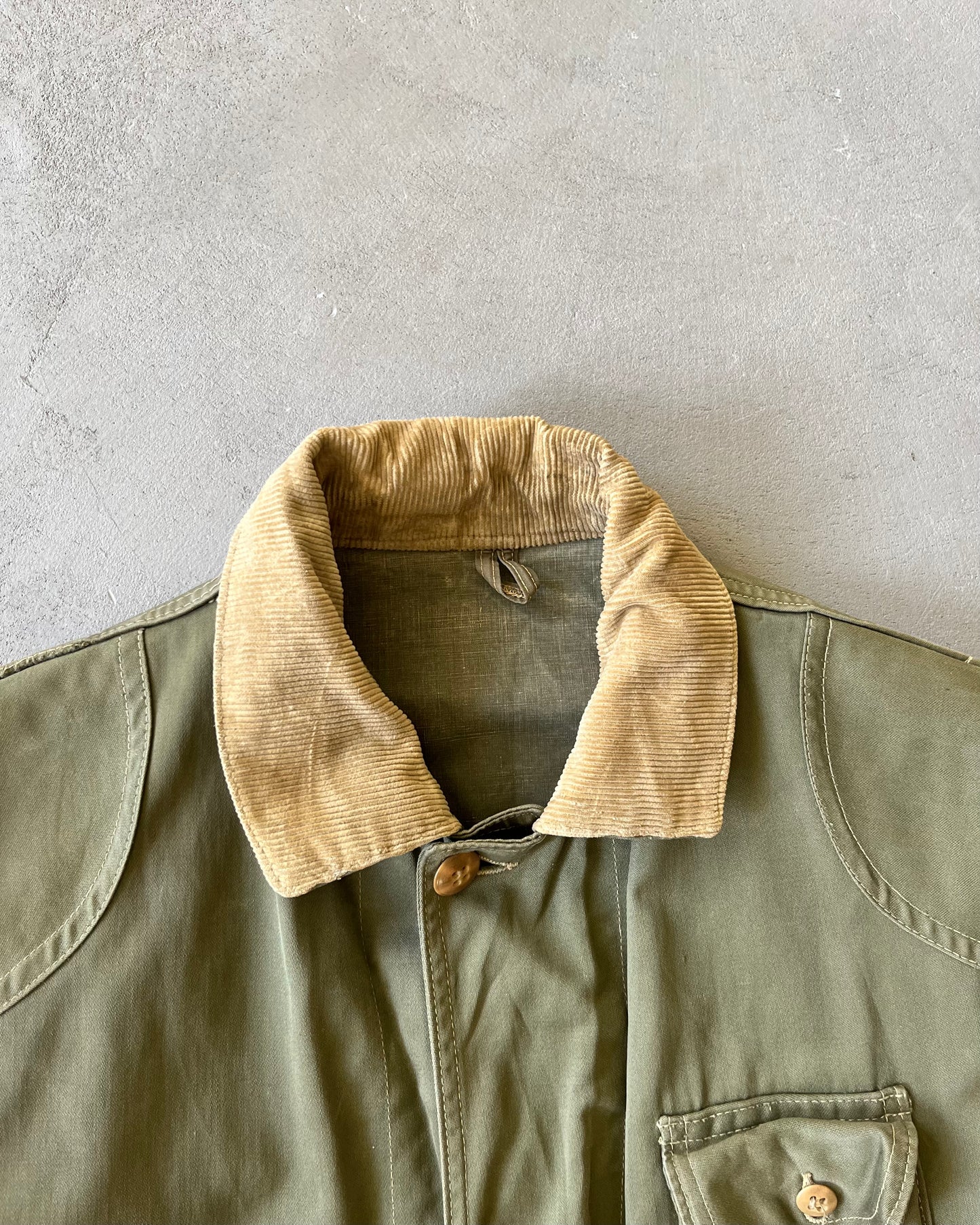 Années 50 - Veste de Chasse Red Head vert vieilli - L