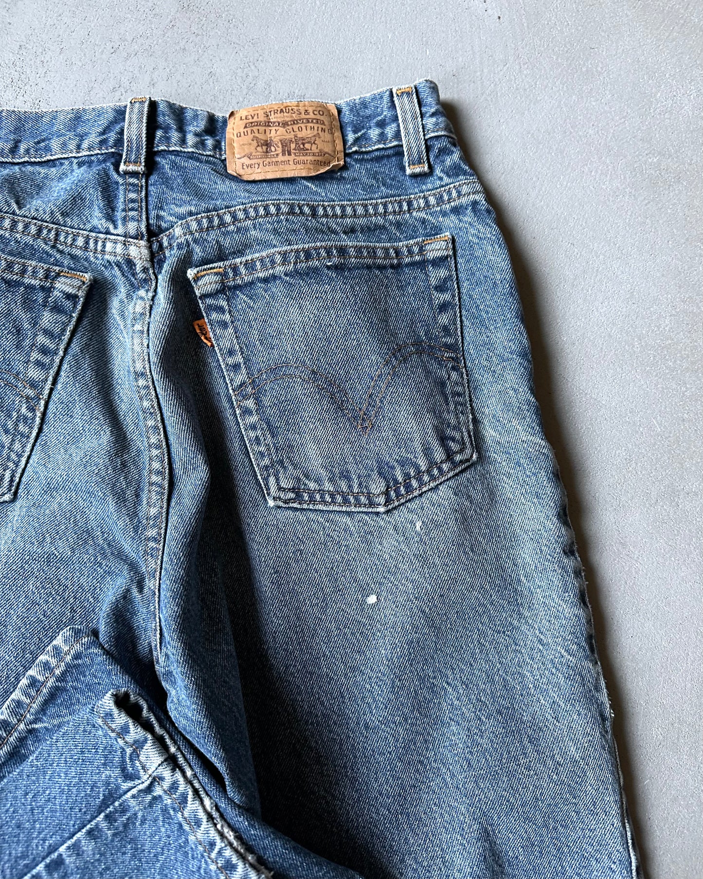 1990s - Distressed 619 Orange Tab Levi's Jeans - 30x29