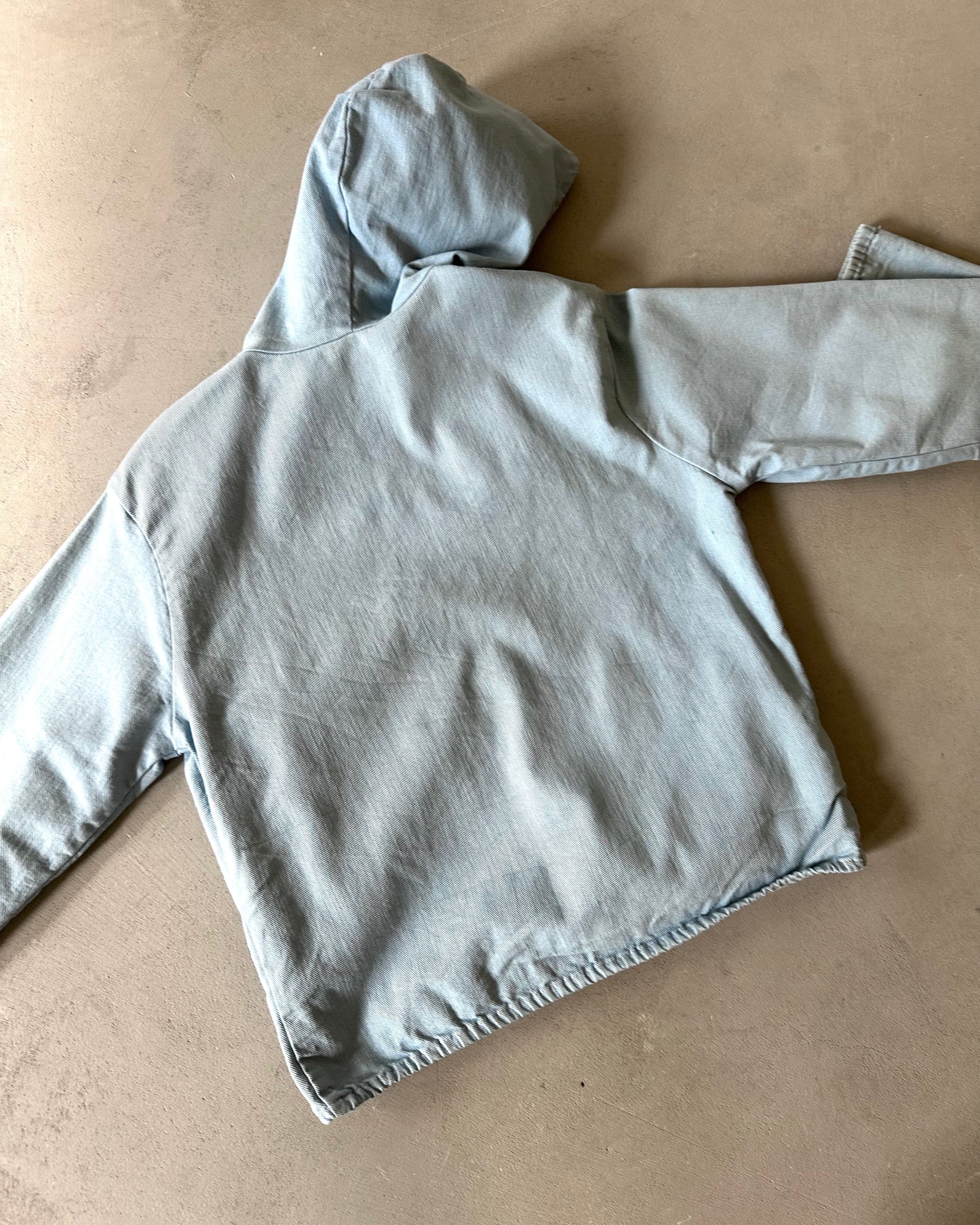 1960s - Blue Women Light Hooded Jacket - (W)S