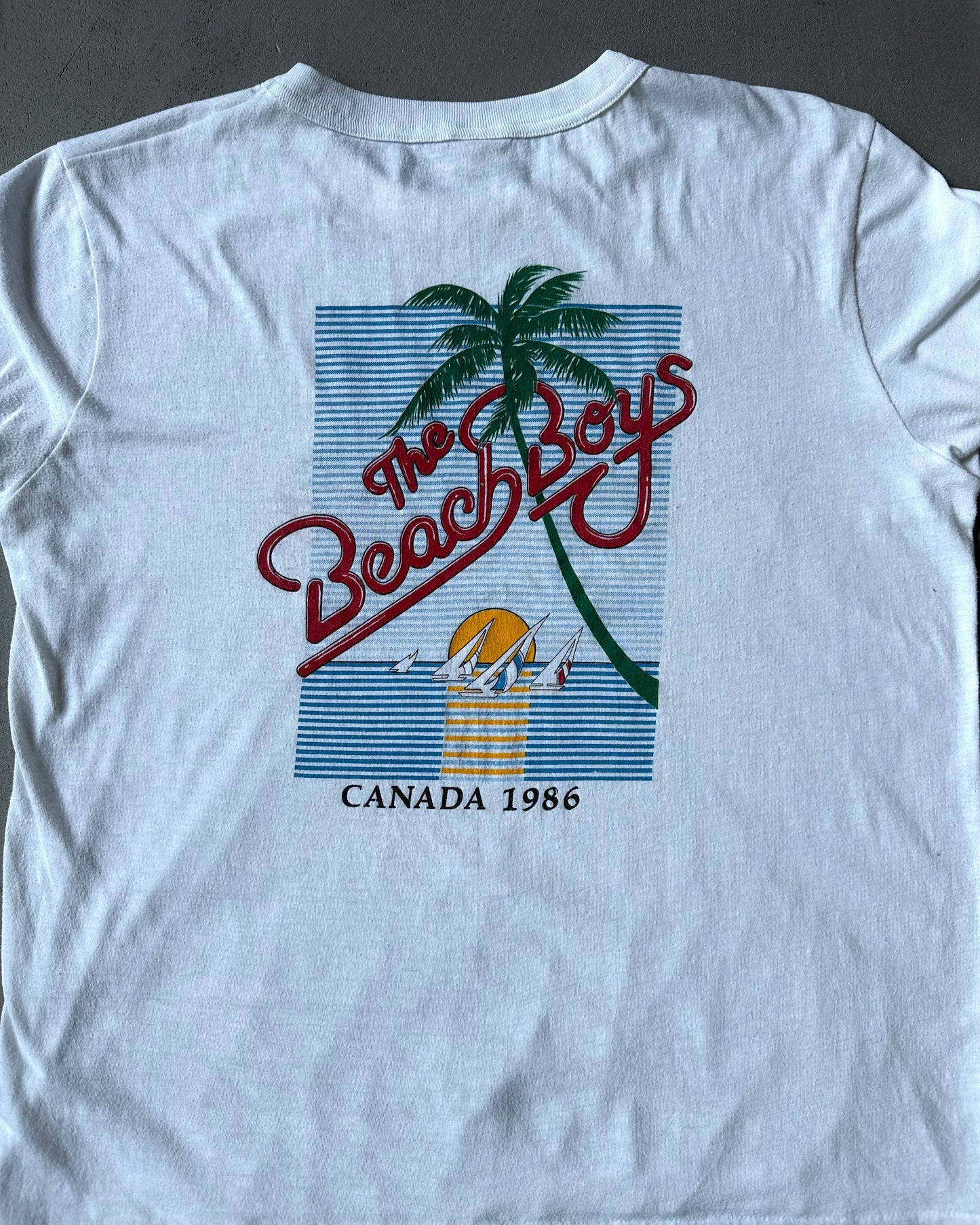 1980s - White Beach Boys Longsleeve - M
