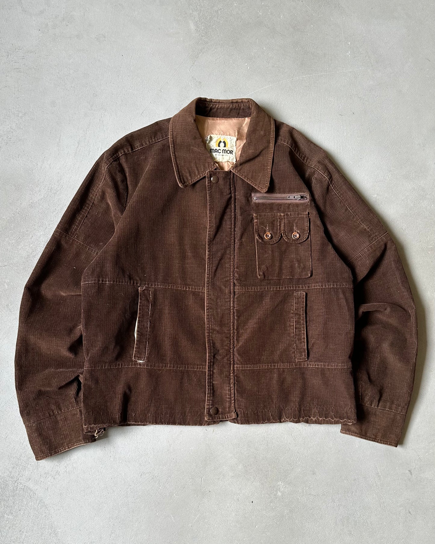 1980s - Brown Mac Mor Corduroy Jacket - M/L