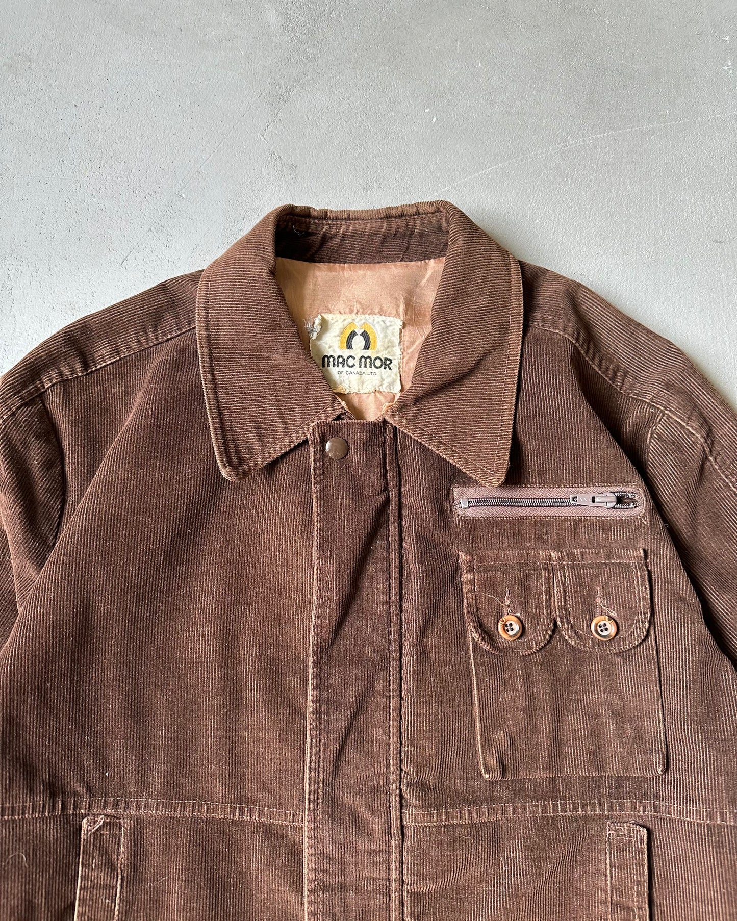 1980s - Brown Mac Mor Corduroy Jacket - M/L