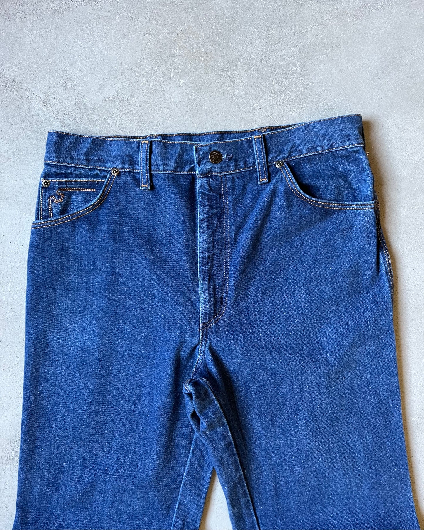 1970s - Blue Sedgefield Bootcut Jeans - 32x36