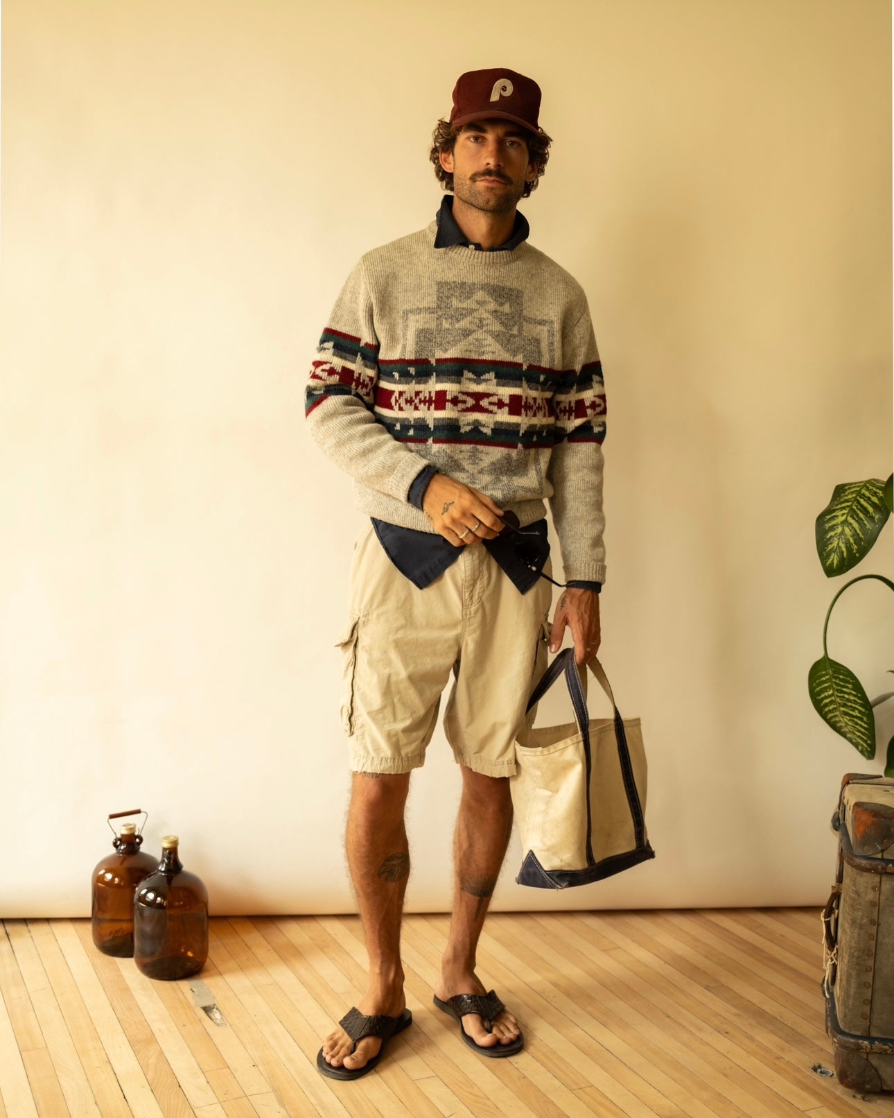 1990s - Tan GAP Cargo Shorts - 36/38