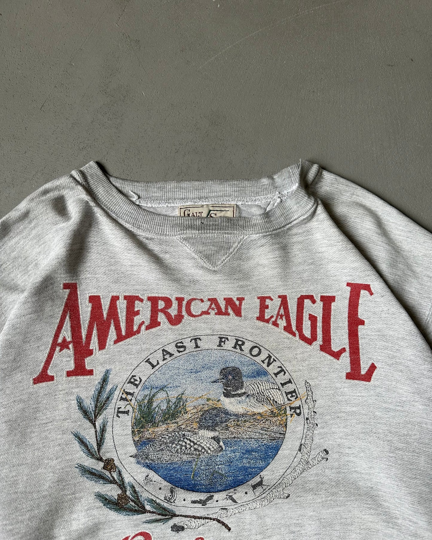 1990s - Distressed AE Outfitters Crewneck - XL