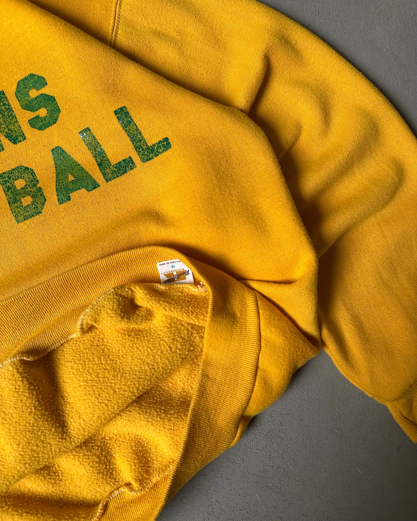 1970s - Yellow CSUS Russell Hoodie - S