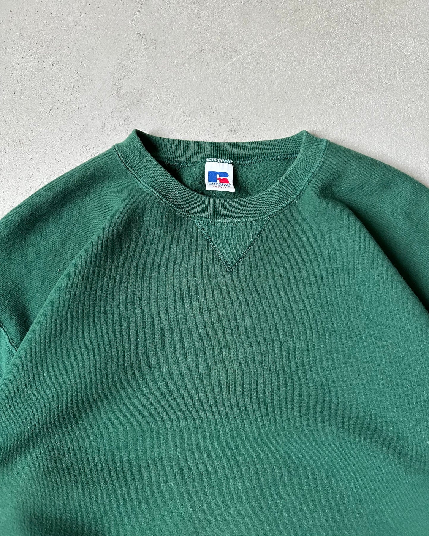 1990s - Green Russell Crewneck - M/L