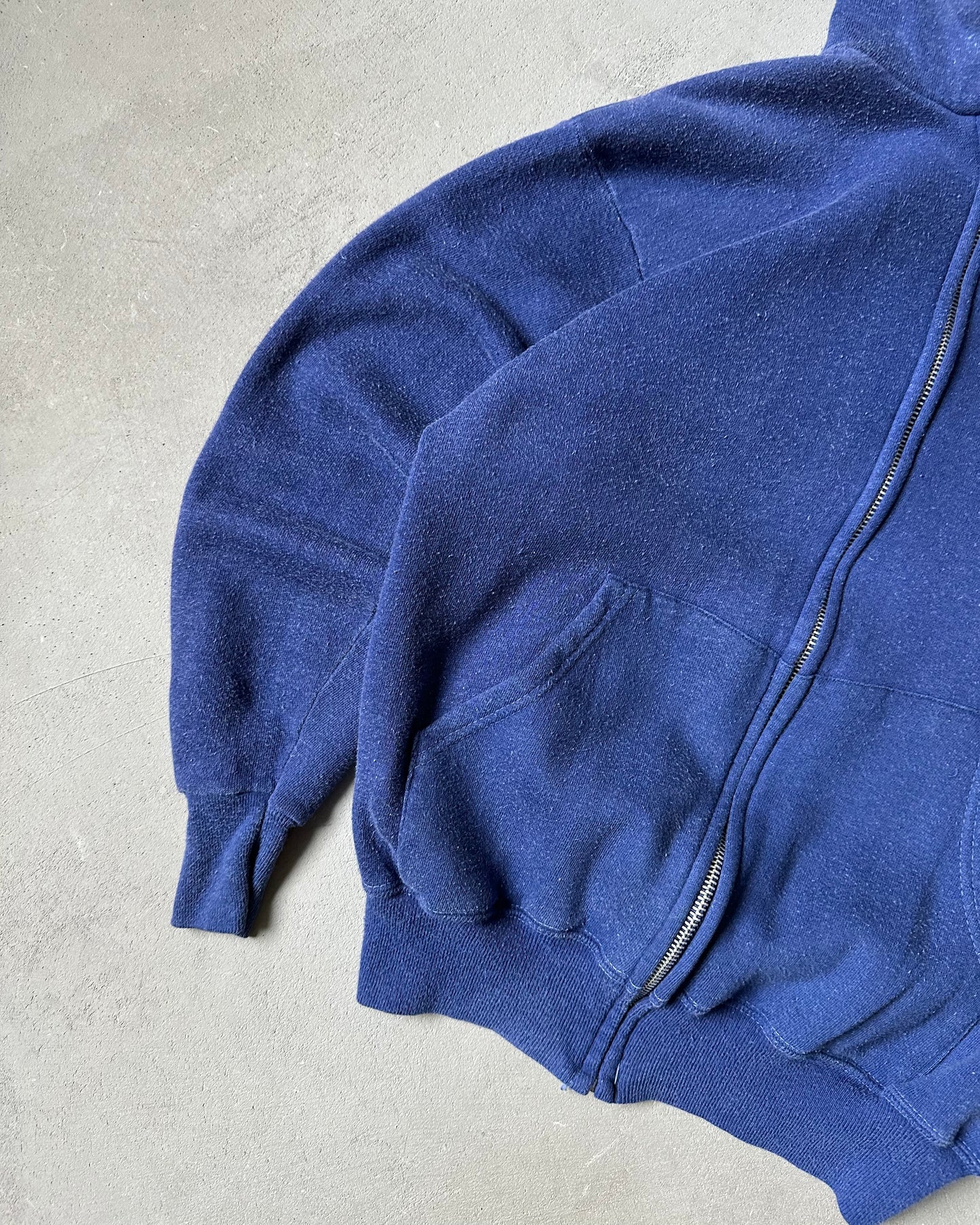 1970s - Blue Sears Zip Up Hoodie - (W)XS