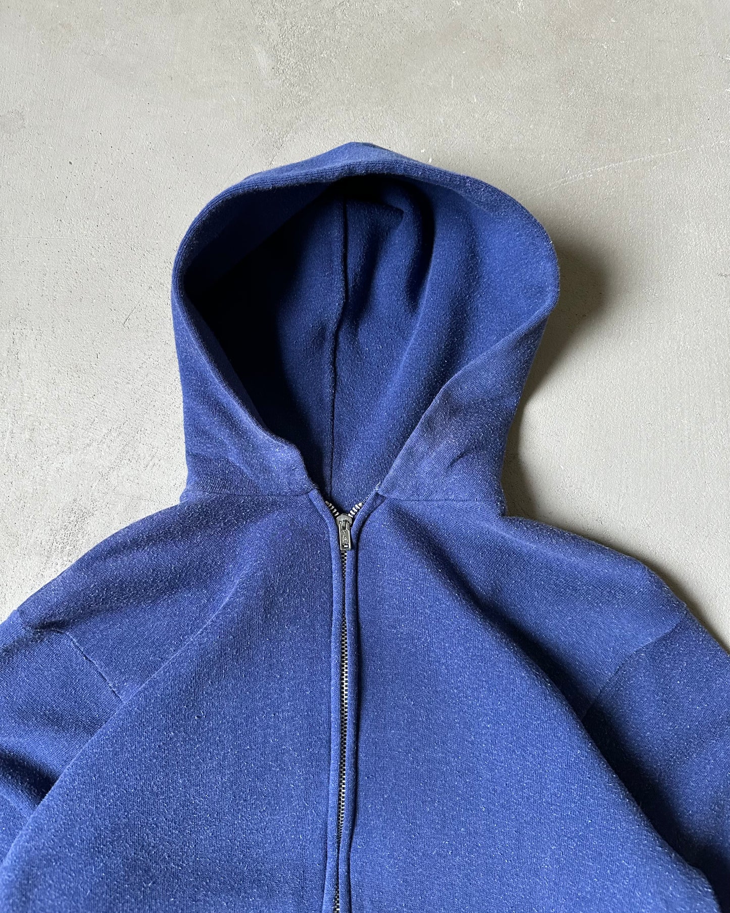 1970s - Blue Sears Zip Up Hoodie - (W)XS