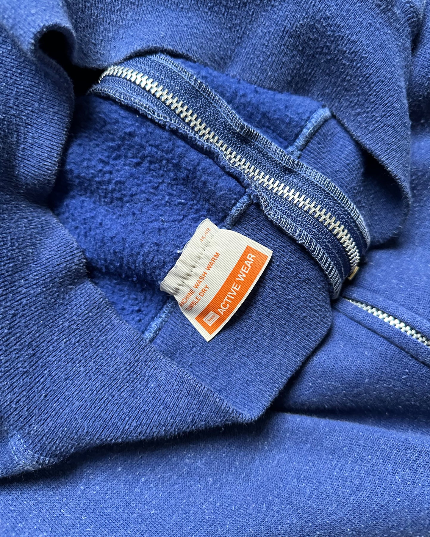 1970s - Blue Sears Zip Up Hoodie - (W)XS