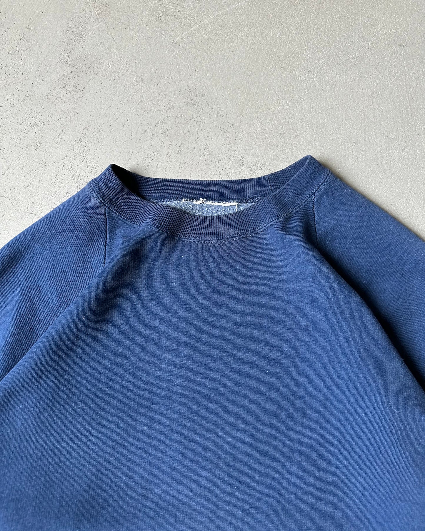 1970s - Navy Blank Crewneck - S/M