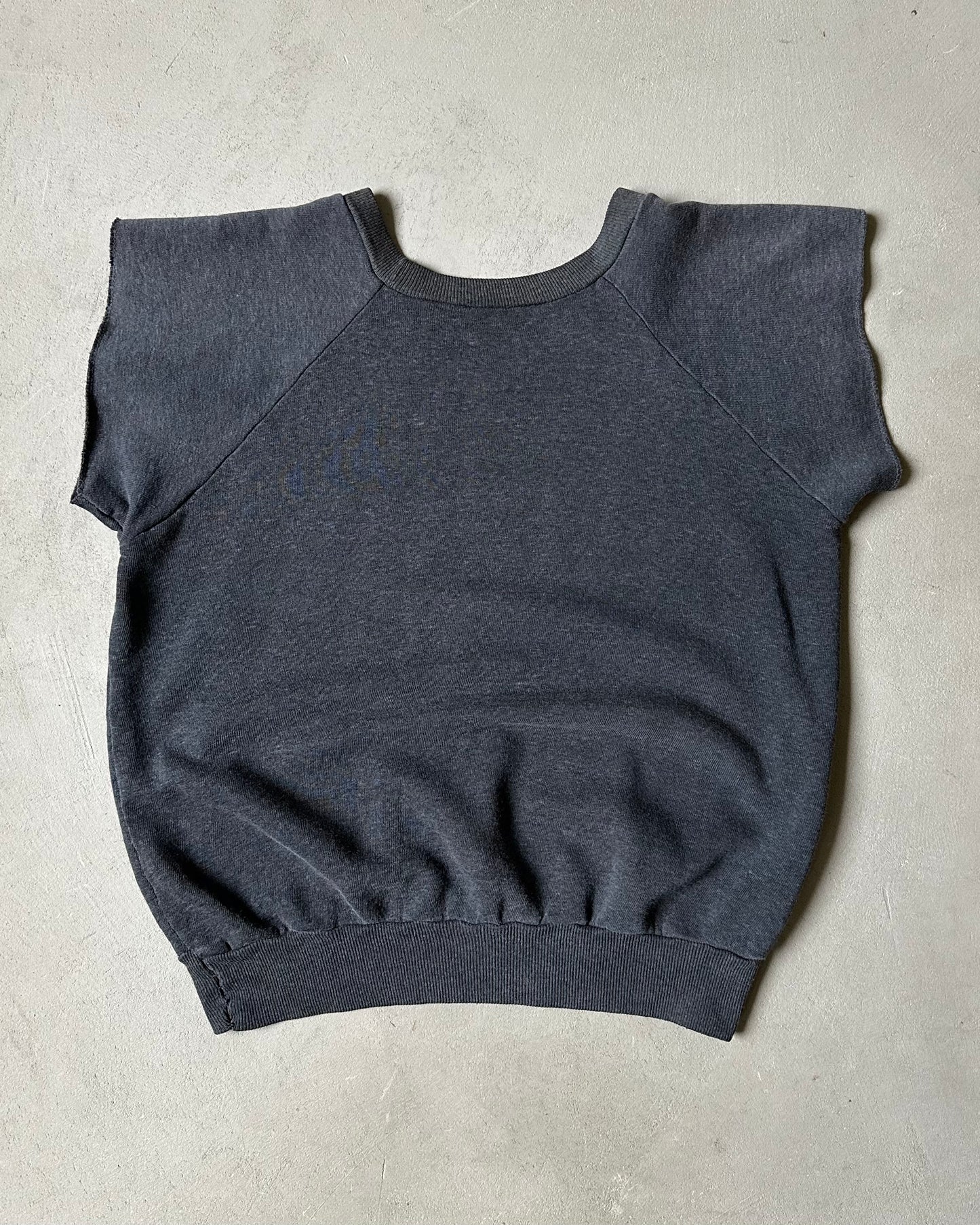 1980s - Faded Black Short Sleeve Crewneck - S