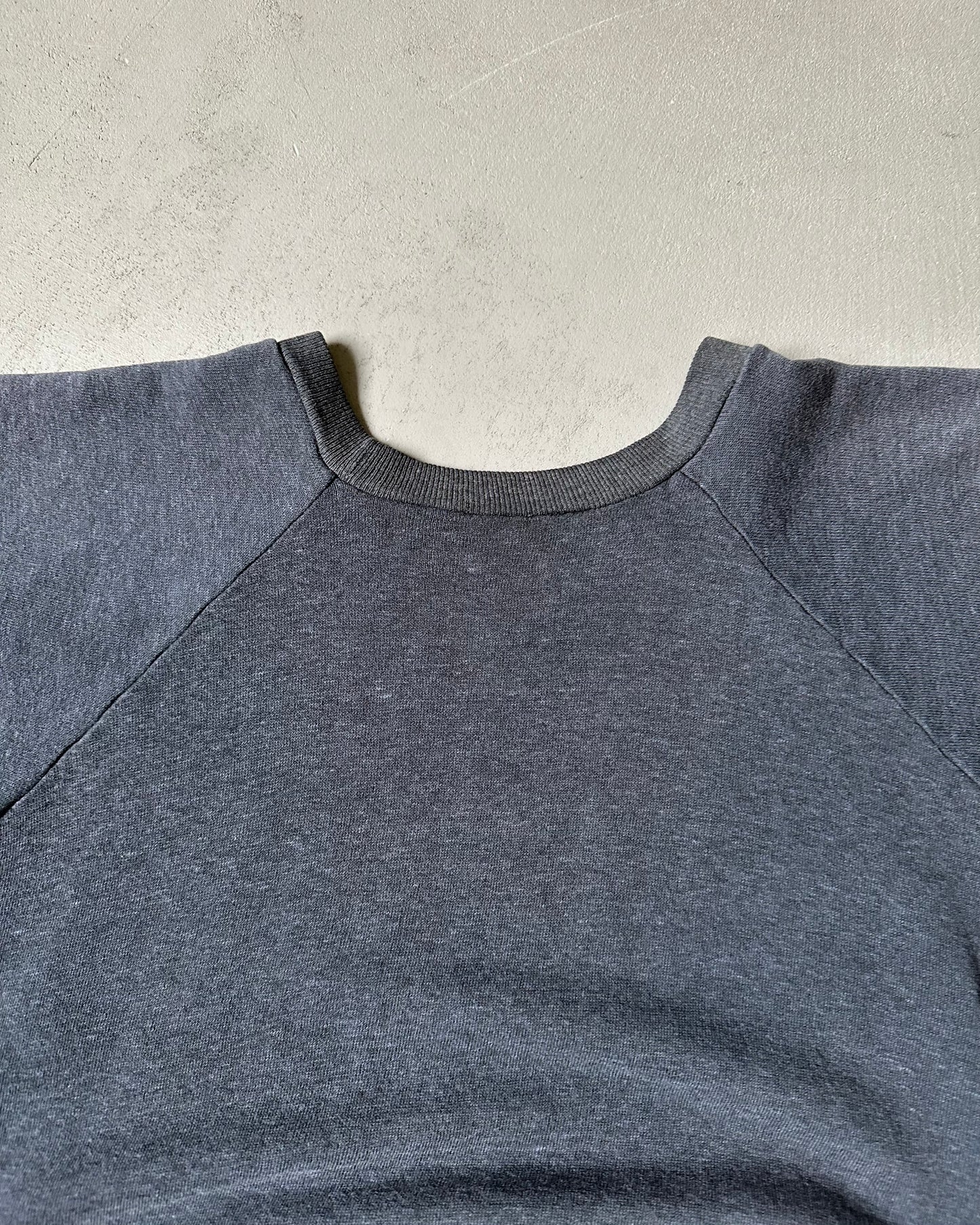1980s - Faded Black Short Sleeve Crewneck - S