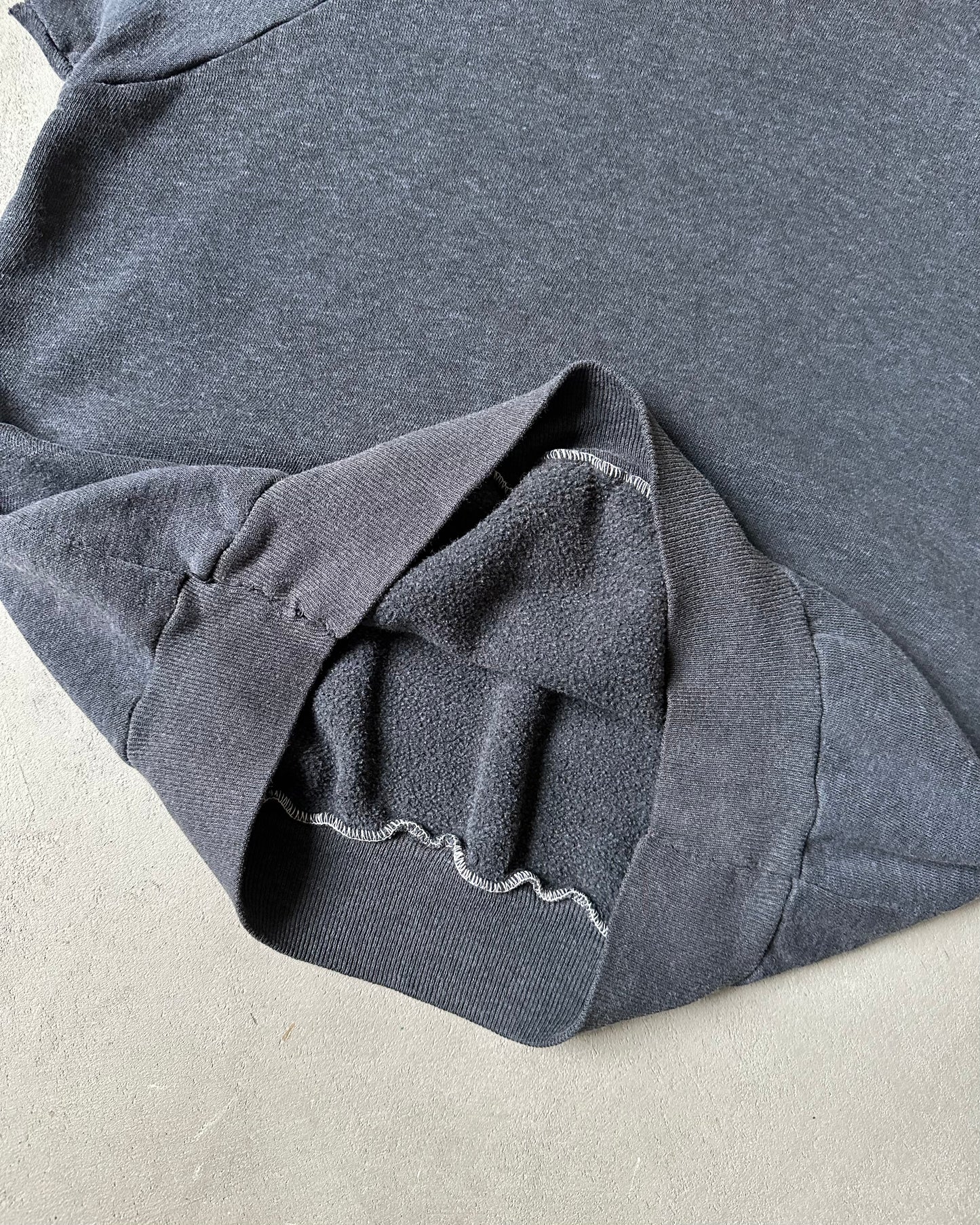 1980s - Faded Black Short Sleeve Crewneck - S