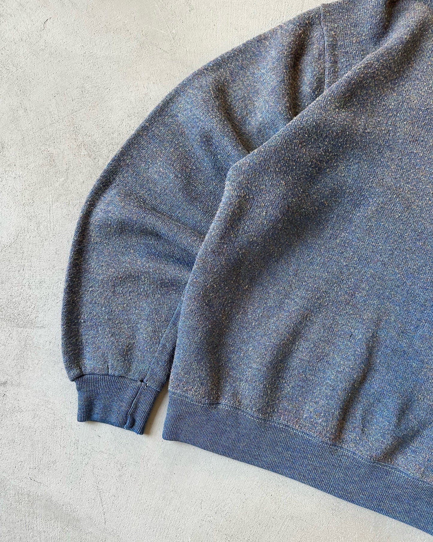 1980s - Blue Creslan V Crewneck - M/L