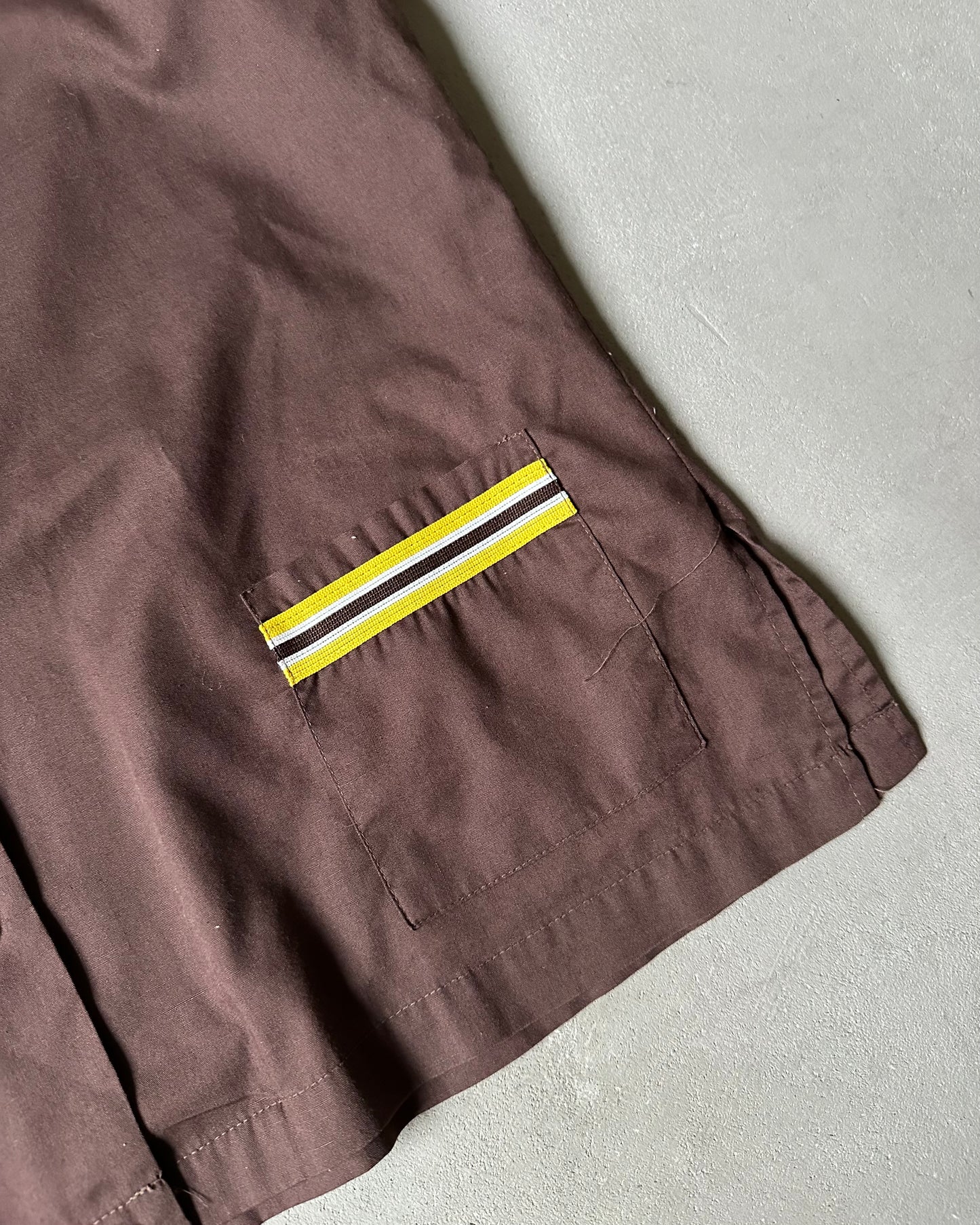 1970s - Brown/Yellow "Shirley" Women's Bowling Shirt - (W)L