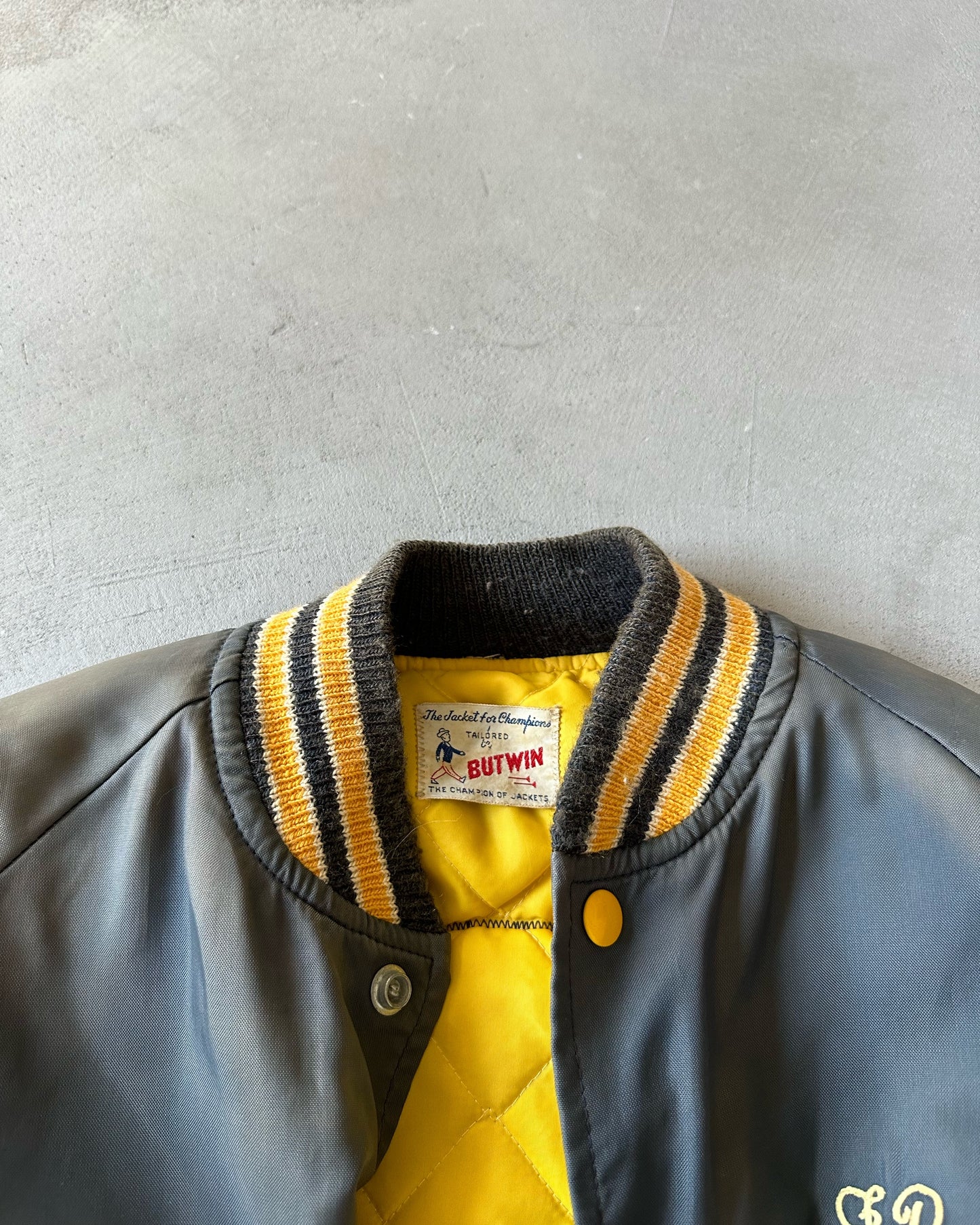 1970s - Faded Navy Butwin Army Bomber Jacket - M/L