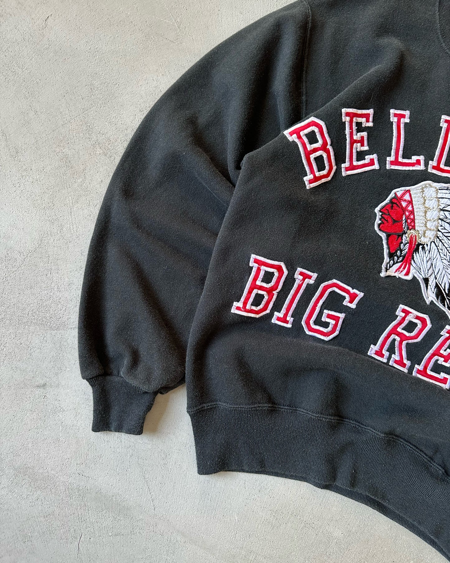 1990s - Black Bellaire Russell Crewneck - S