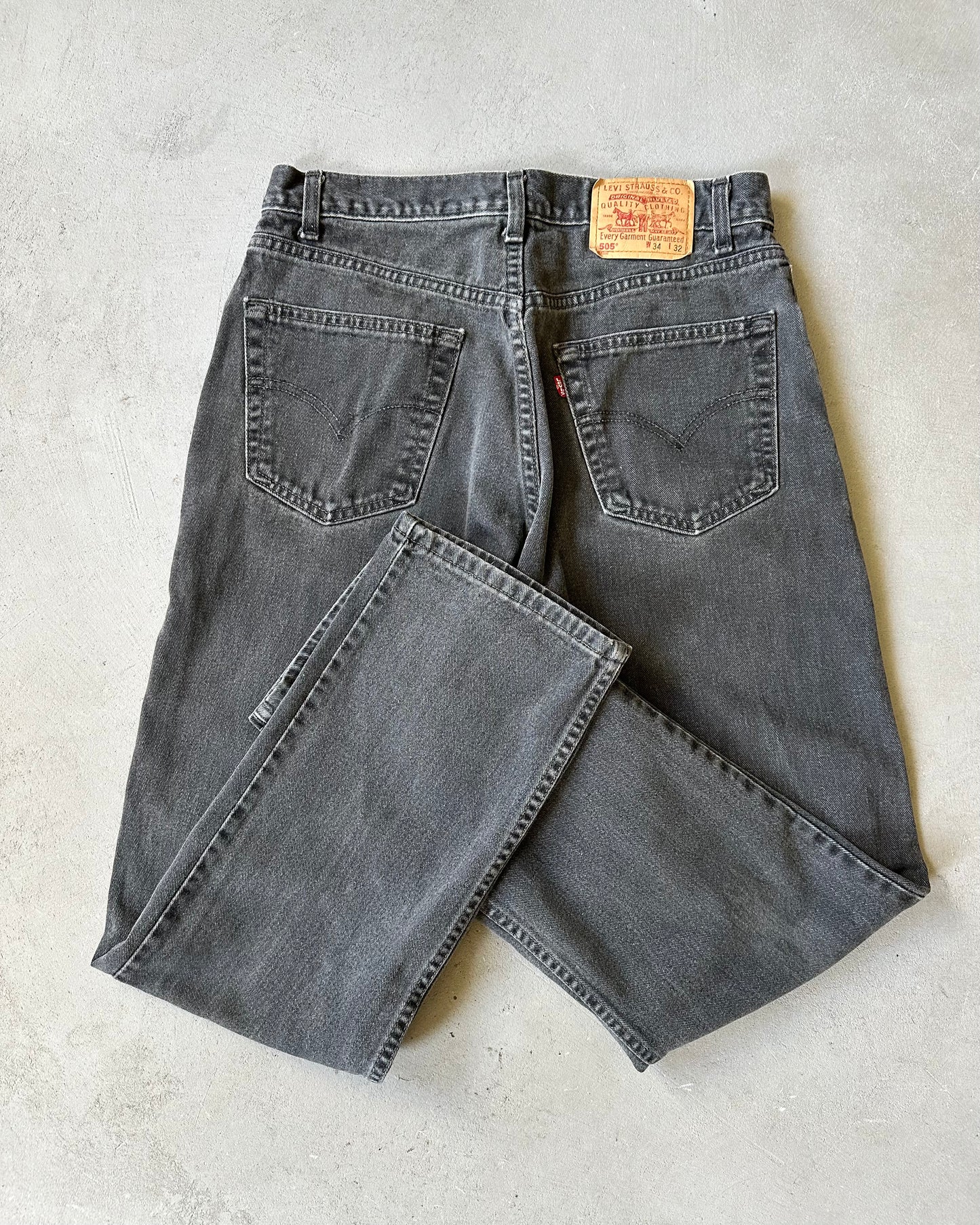1990s - Faded Black 505 Levi’s Jeans - 34x31