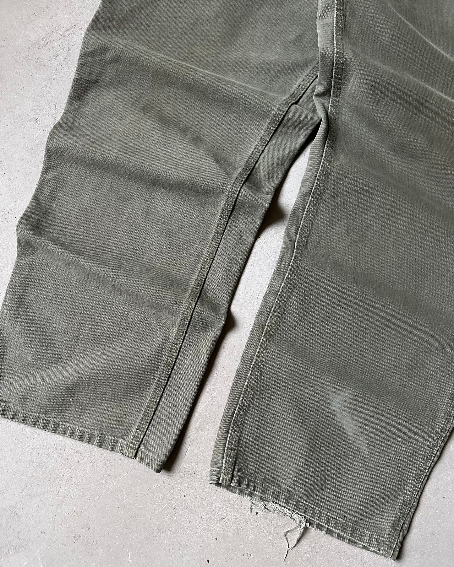 2000s - Green Carhartt Work Pants - 36x29