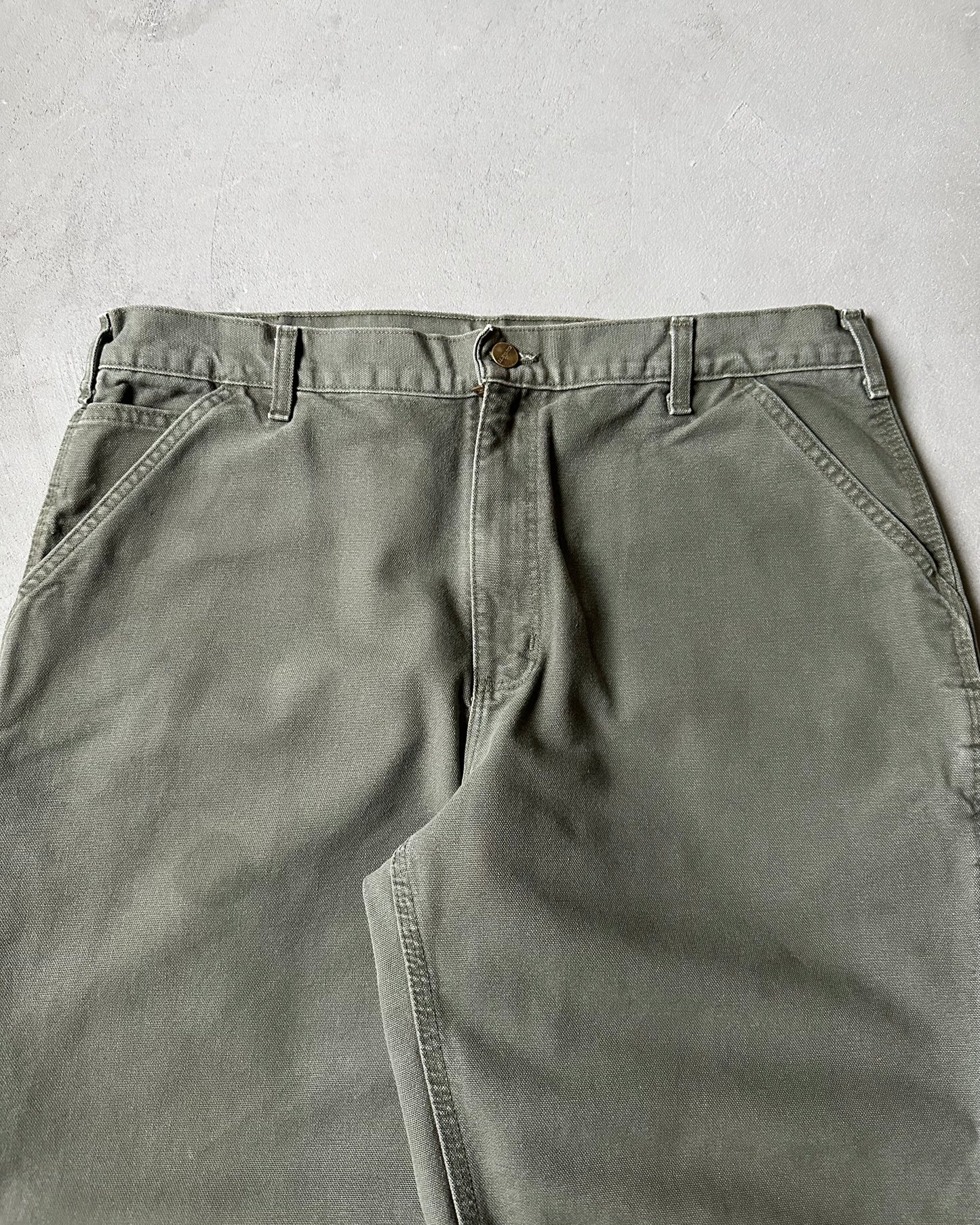 2000s - Green Carhartt Work Pants - 36x29