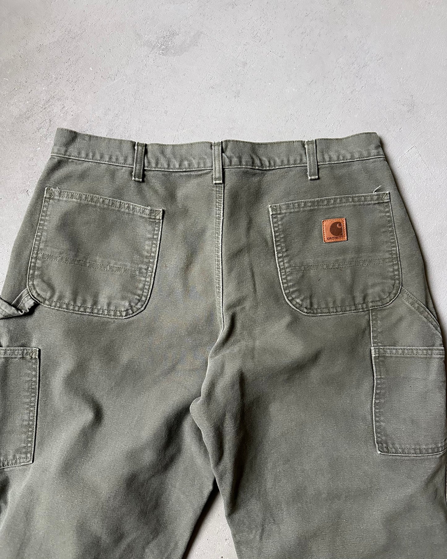 2000s - Green Carhartt Work Pants - 36x29